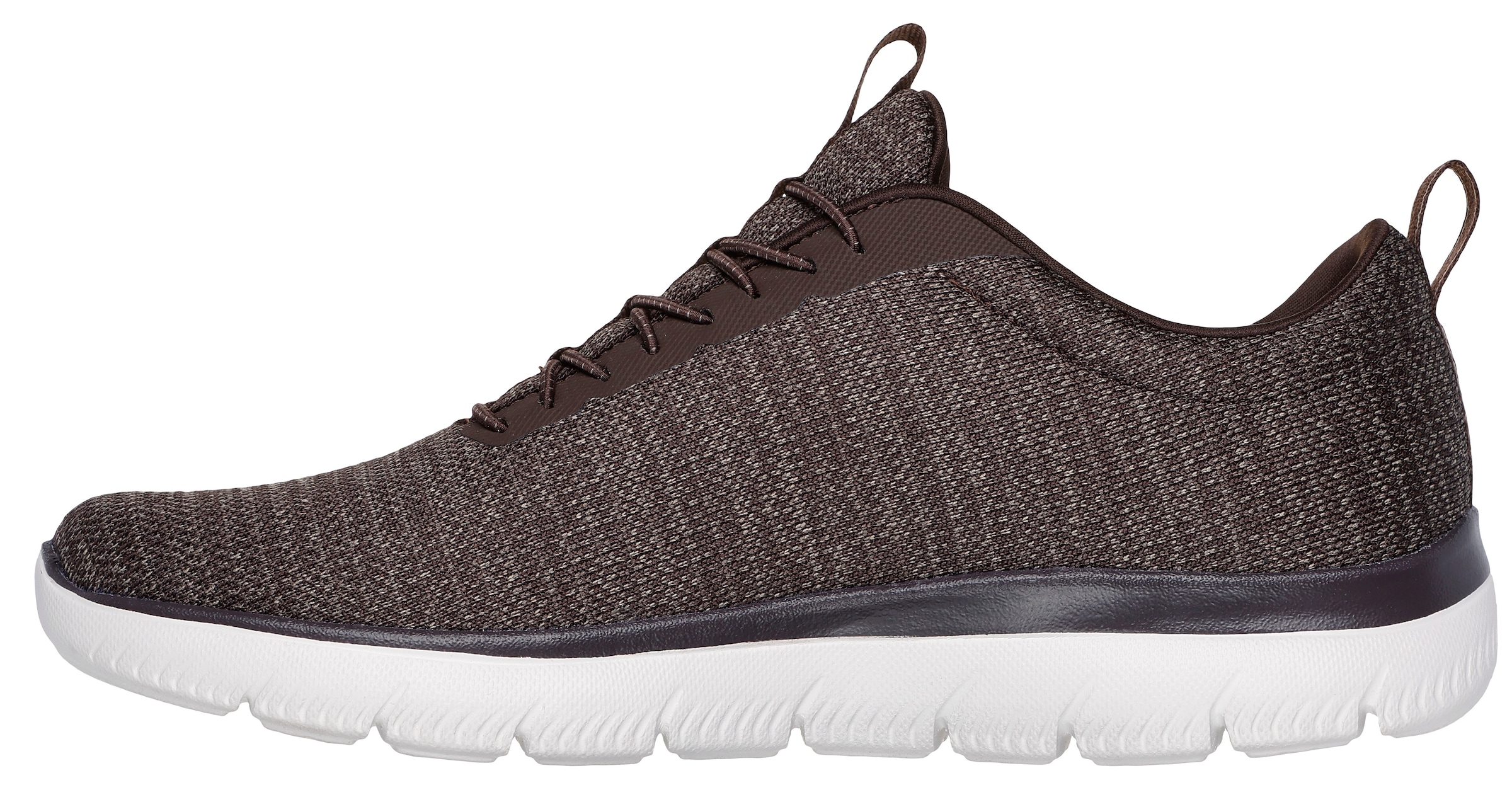 Skechers Slip-On Sneaker »SUMMITS-«, Slipper, Freizeitschuh, Halbschuh mit Elastic Schnürsenkel