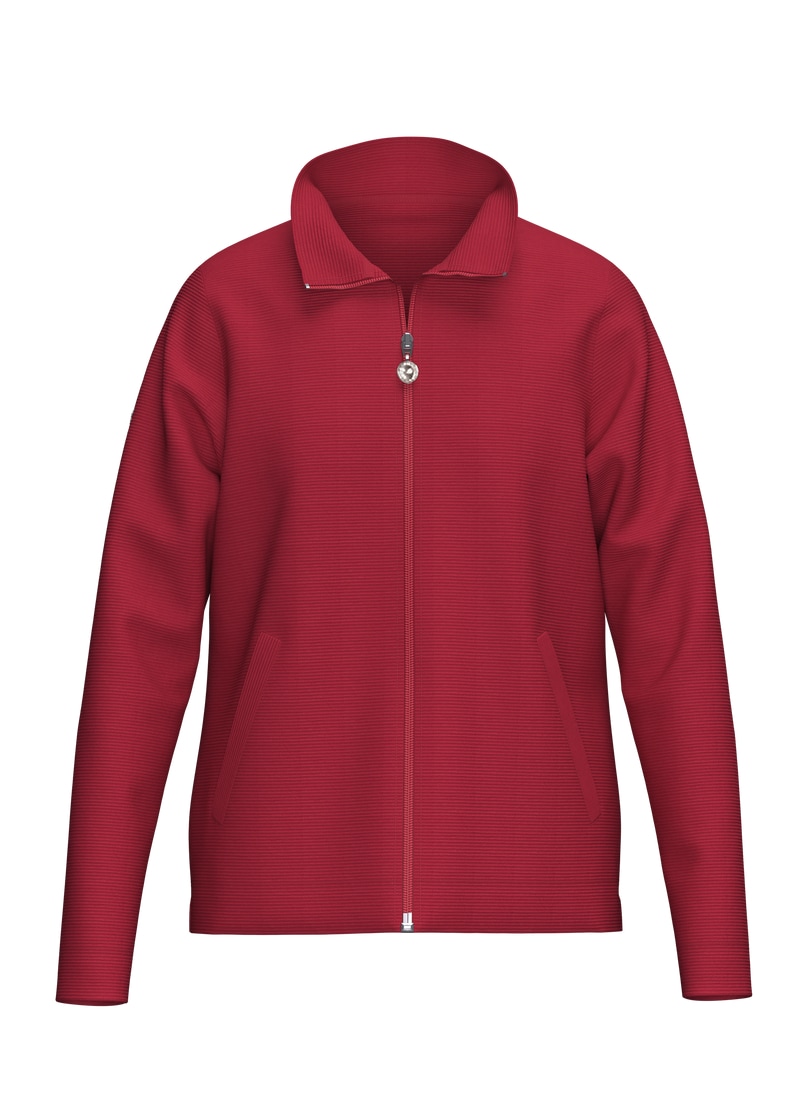 Trigema Sweatjacke »TRIGEMA Jacke mit funkelnden Strass-Steinen« 1