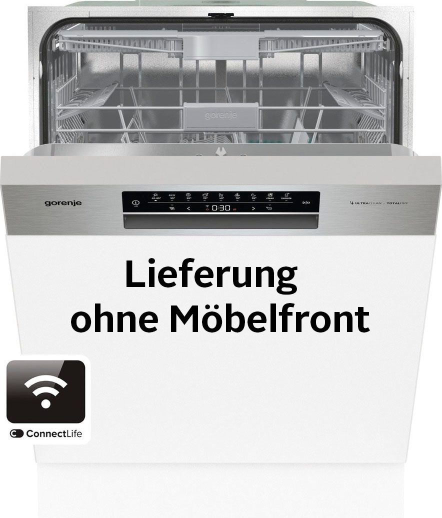 GORENJE teilintegrierbarer Geschirrspüler »GI 673B60«, GI 673B60, 9,6 l, 16  Maßgedecke, TotalDry autom. Türöffnung mit 3 Jahren XXL Garantie