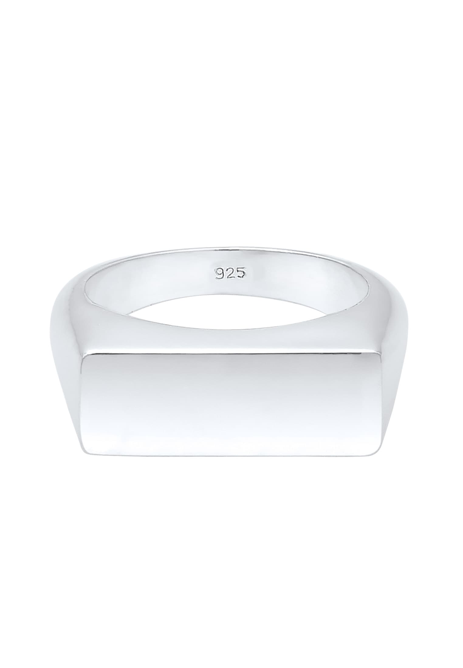 Elli Siegelring »Ring Siegelring Glanz Schlicht Trend 925 Silber«