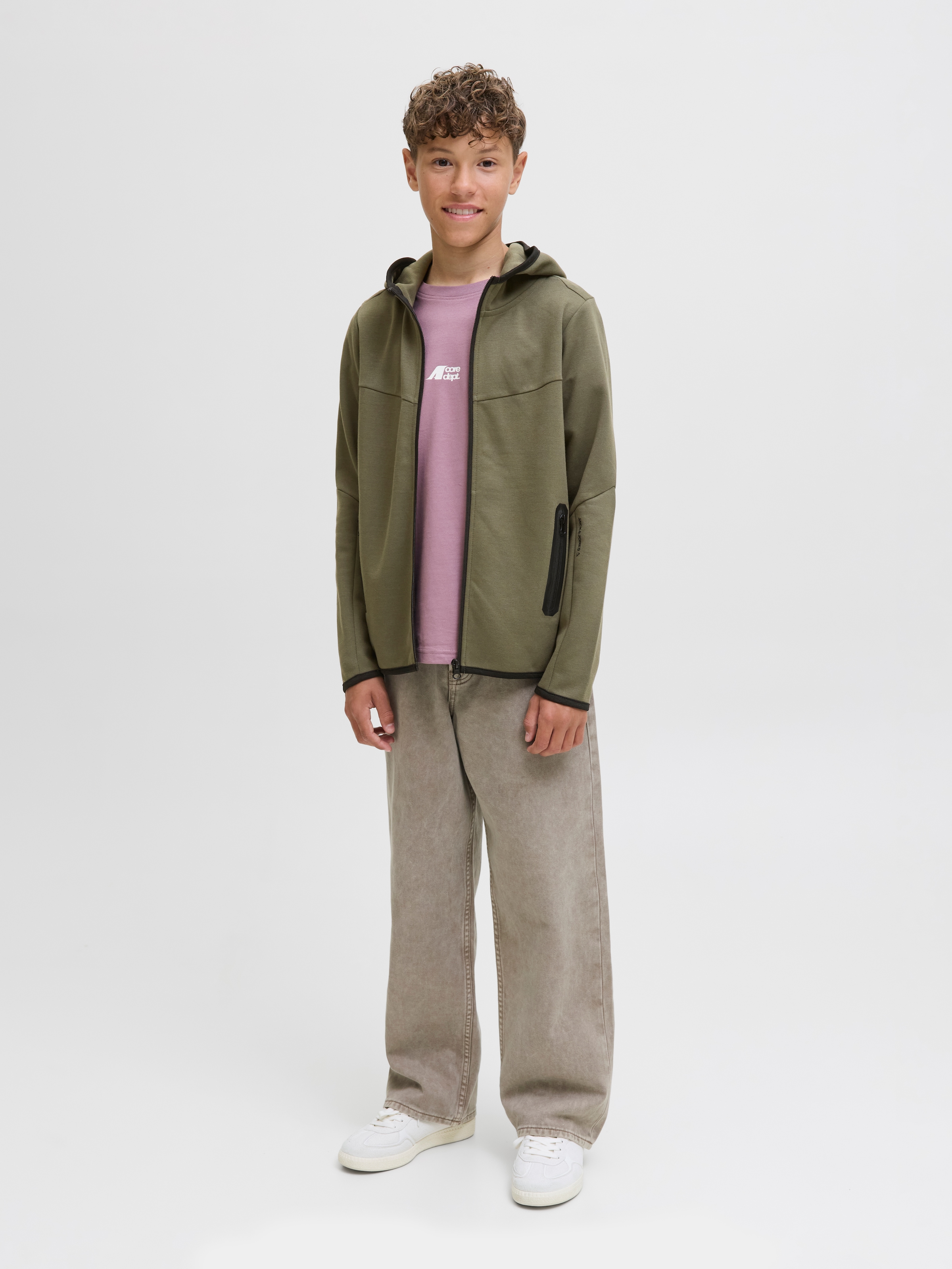 Jack & Jones Junior Kapuzensweatjacke »JCOFUSION SWEAT ZIP HOOD NOOS JNR«