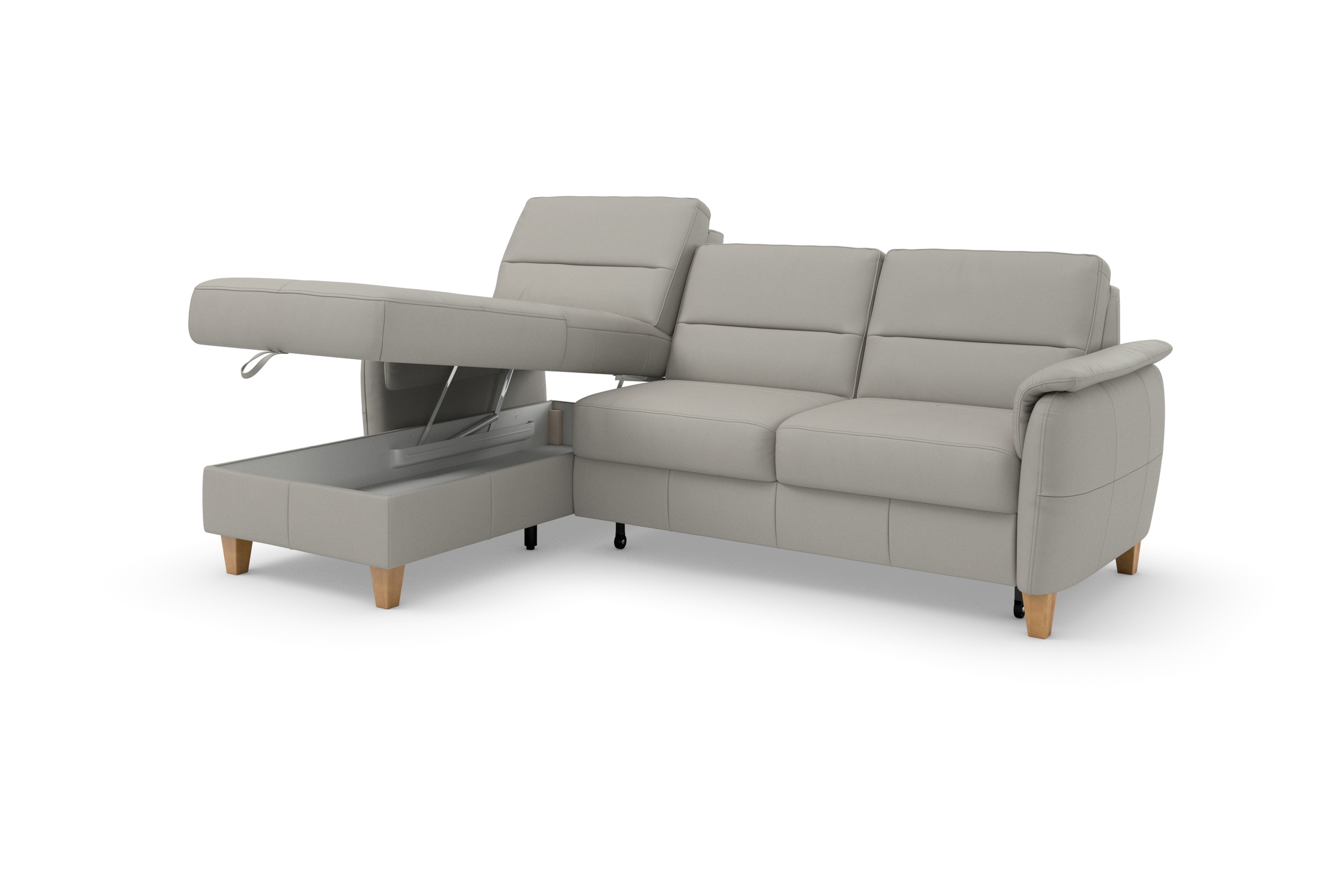 Home affaire Ecksofa »Palmera L-Form«, Federkern, wahlweise mit Bettfunktion und mit/ohne Bettkasten