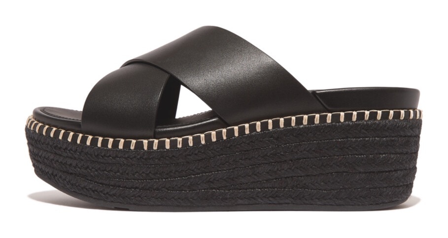 Pantolette »ELOISE ESPADRILLE«, Plateau, Sommerschuh, Schlappen mit einer Kreuzbandage