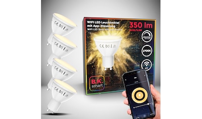 B.K.Licht LED-Leuchtmittel, GU10, 4 St., Warmweiß, Smart Home LED-Lampe, RGB, WiFi,... kaufen