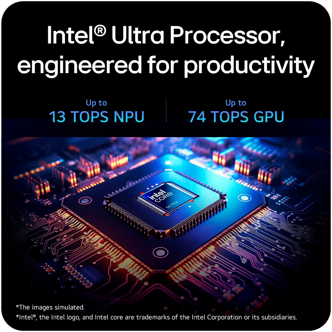 LG Notebook »Gram Pro 17"« 43,18 cm / 17 ″ Intel Core Ultra 7 GeForce RTX 5050 2.000 GB SSD