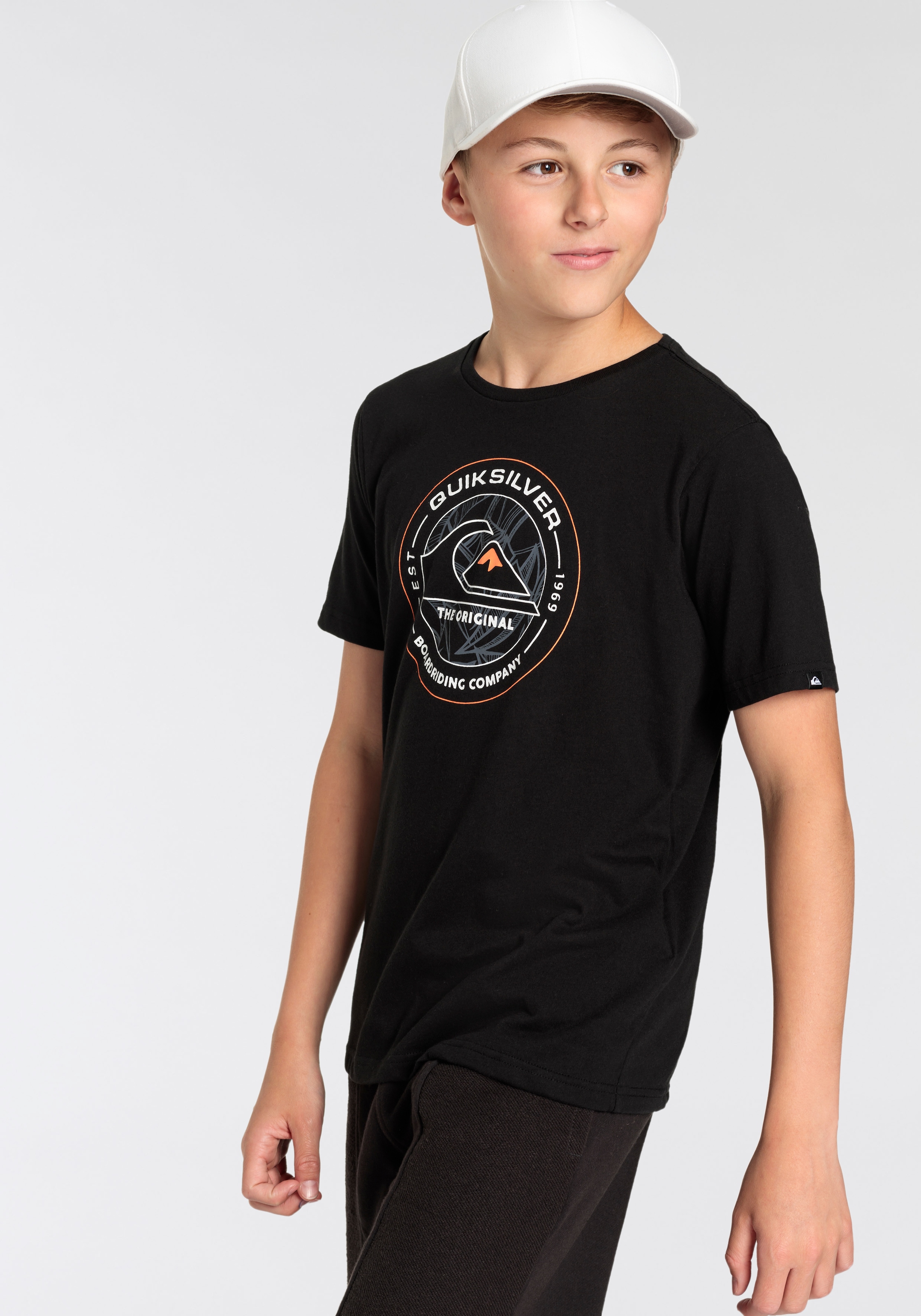 Quiksilver T-Shirt »ON POINT FLYIN SHORT SLEEVE TEE PACK YTH«, (2 tlg.)