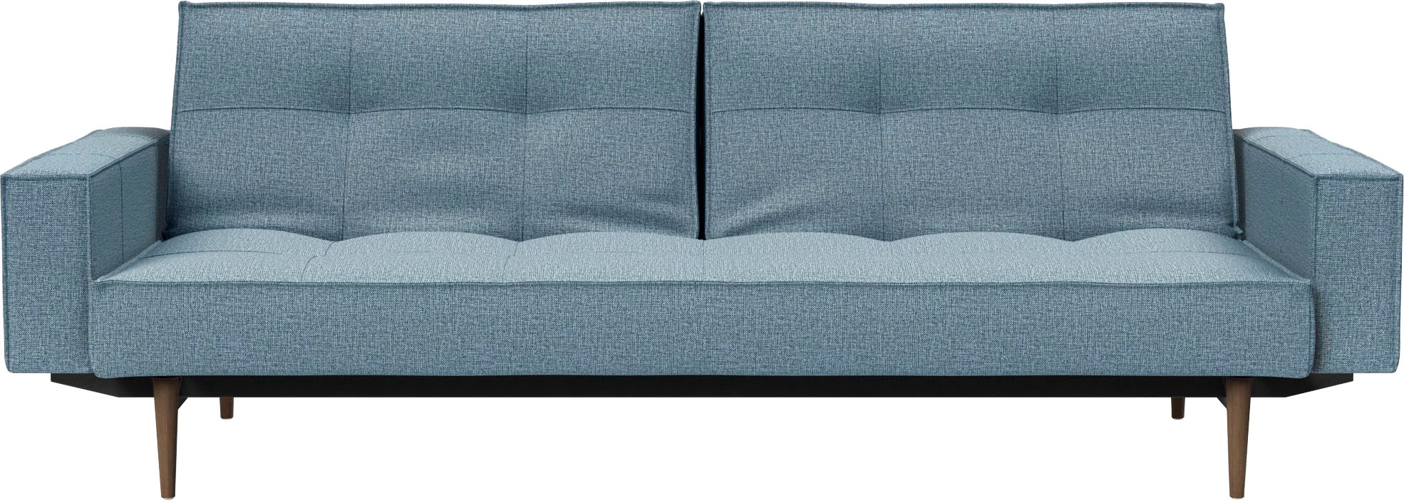 INNOVATION LIVING ™ Sofa »Splitback«, mit Armlehne und dunklen Styletto Beinen, in skandinavischen Design