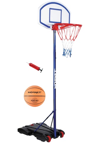 Basketballständer »Hornet 205«, (Set, 3 St., Basketballständer mit Ball und Pumpe)