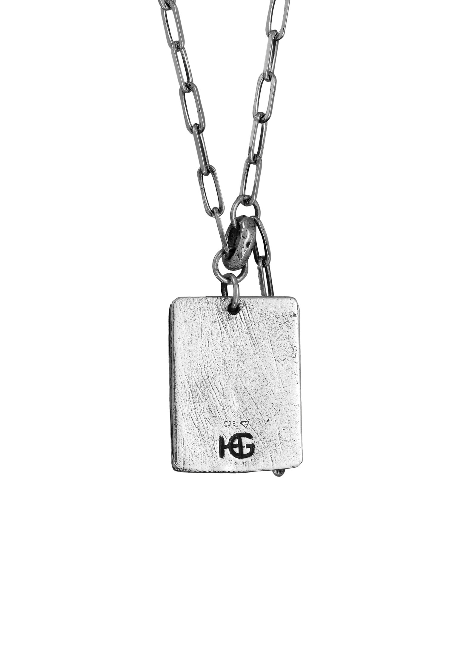 HAZE & GLORY Silberkette »Halskette Gliederkette Vintage Anhänger Rose 925 Silber«