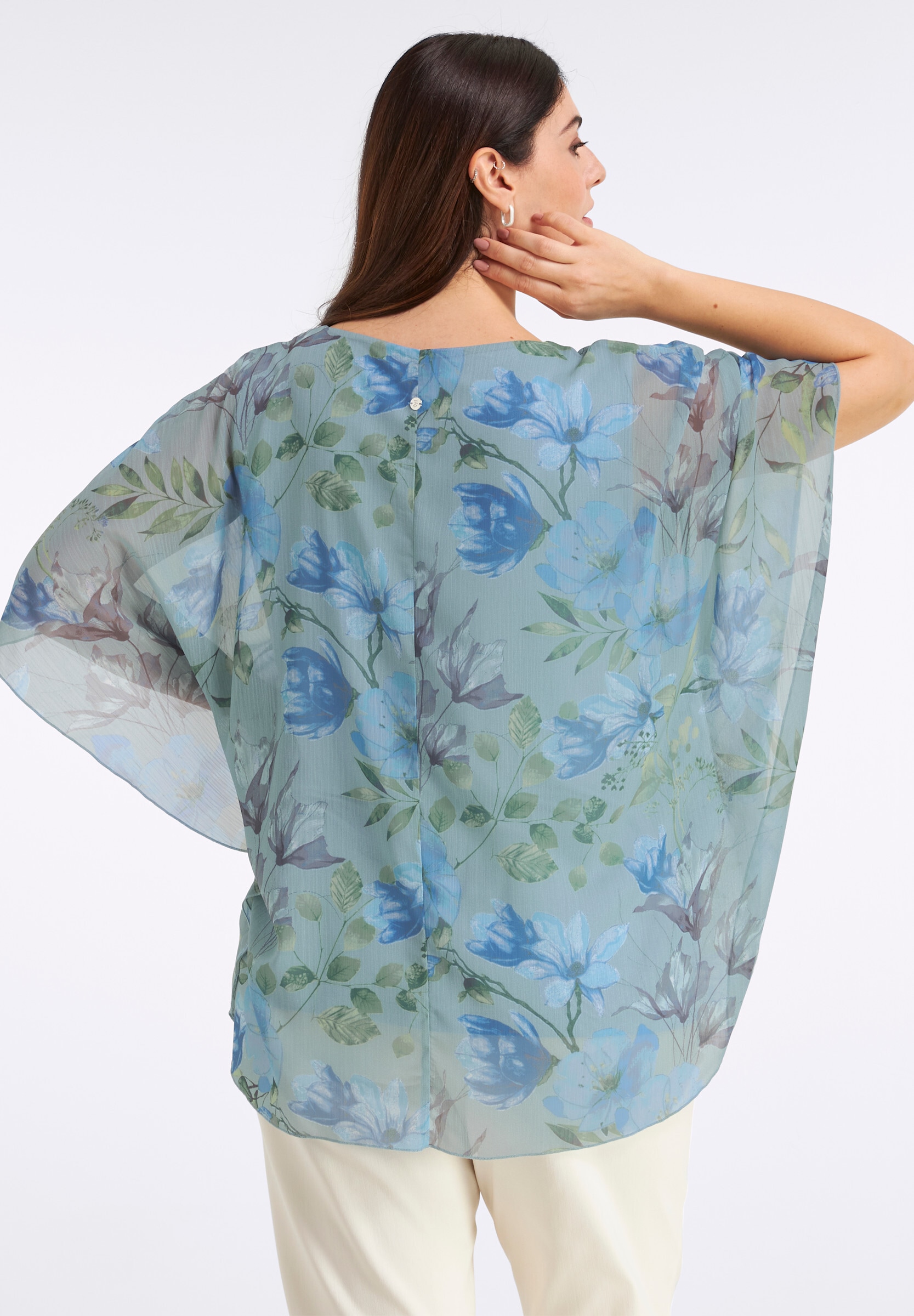 Sheego Longbluse »Tunika Tunika in Cape-Form«