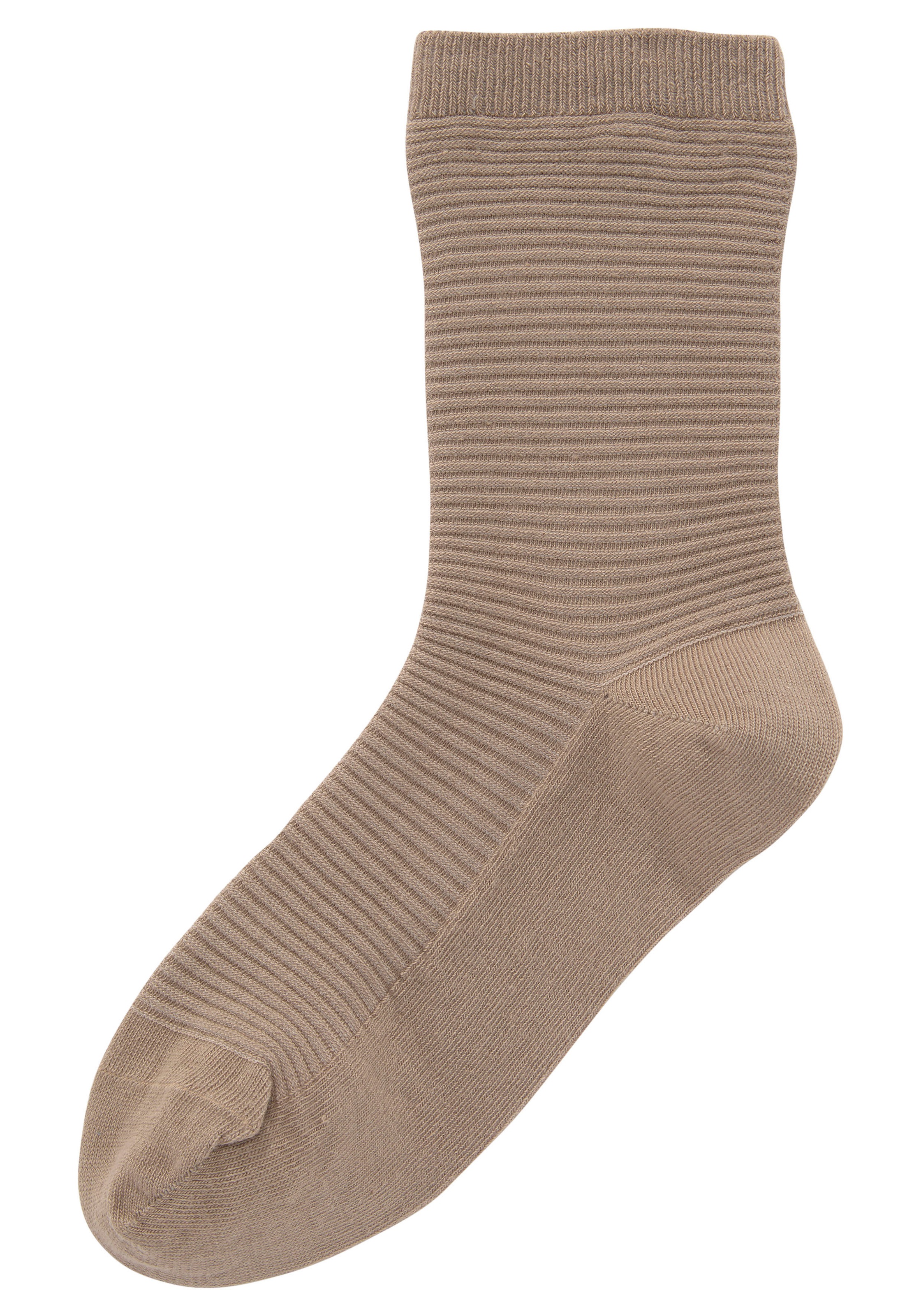 Bench. Basicsocken, (Packung, 6 Paar), in Rippstruktur
