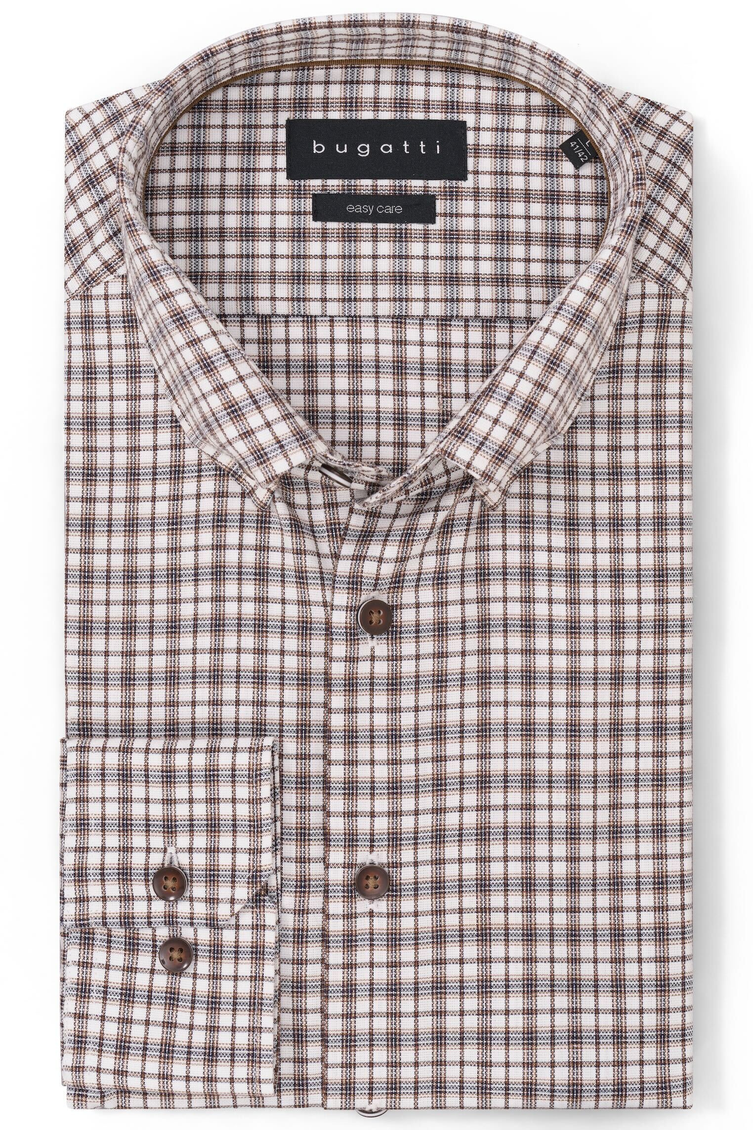 bugatti Karohemd »Modern Fit« mit Button-Down-Kragen
