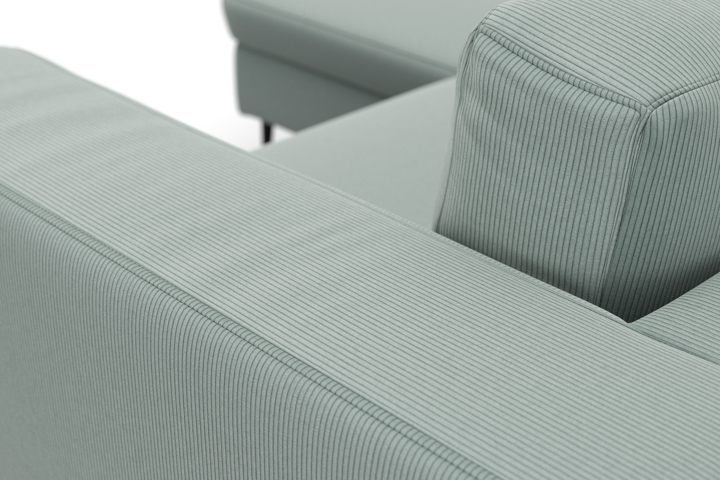DOMO collection Ecksofa »Modica kompakt und elegant, Breite 244, L-Form«, moderne Optik mit extrabreiter Recamiere, auch in Cord