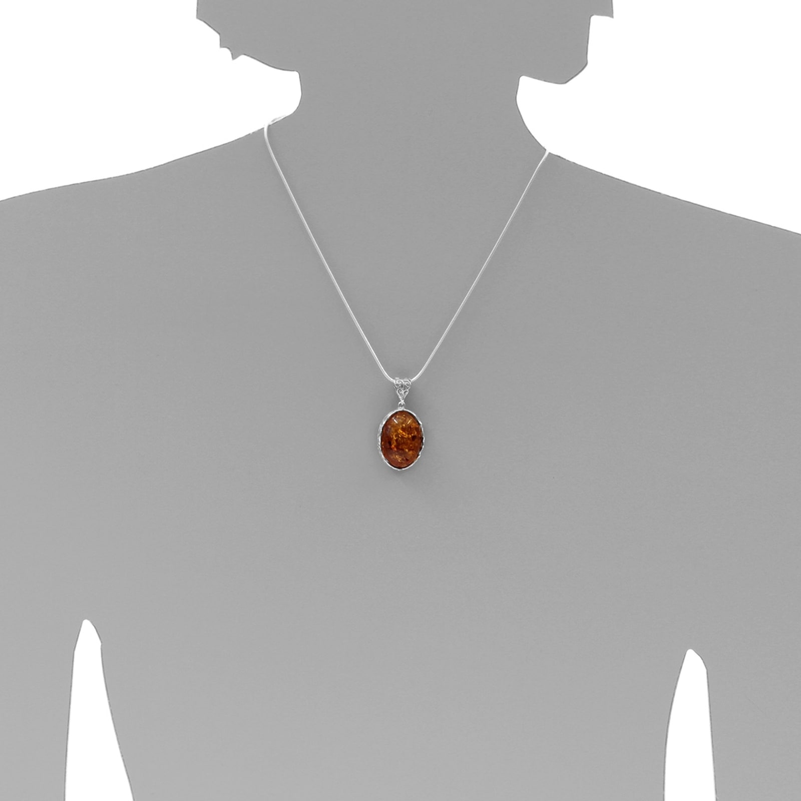 OSTSEE-SCHMUCK Kettenanhänger »- Clara - Silber 925/000 - Bernstein«