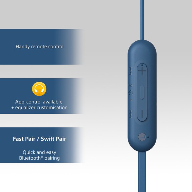 Sony In-Ear-Kopfhörer »In-Ear Kopfhörer WI-C100«, Sprachsteuerung ➥ 3 Jahre  XXL Garantie | UNIVERSAL