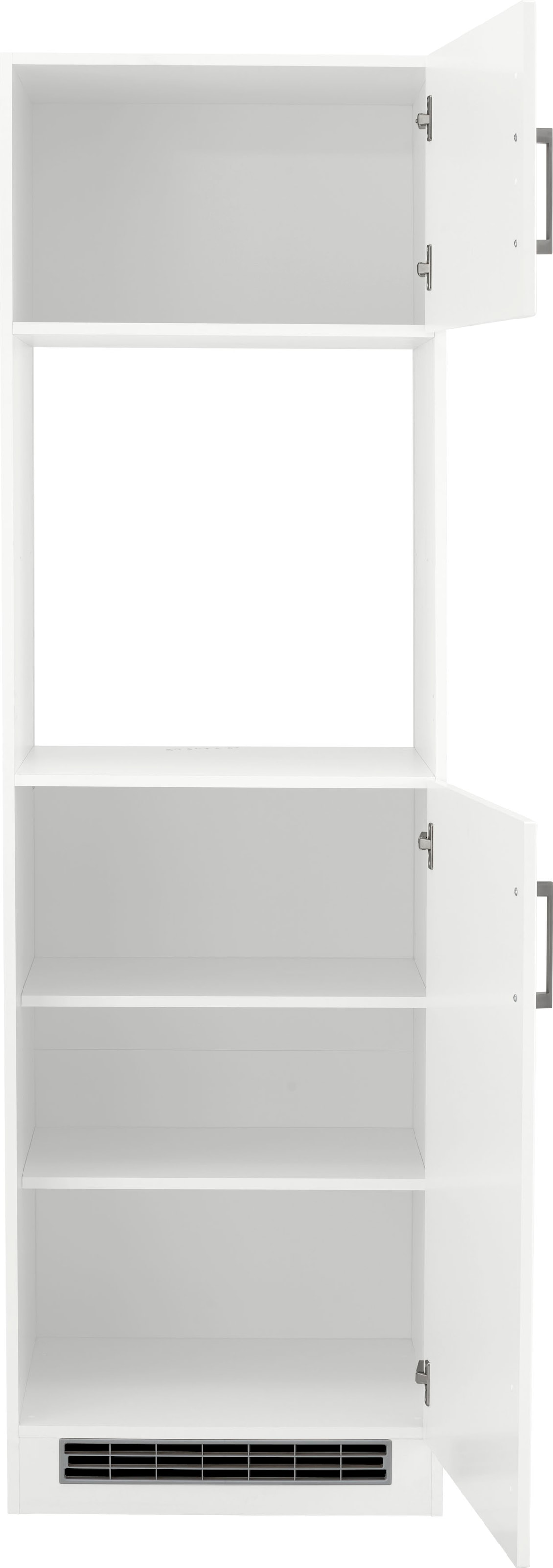 KOCHSTATION Backofenumbauschrank »KS-Tinnum«, 60 cm breit, 200 cm hoch, Metallgriffe, MDF Fronten, für Backofen
