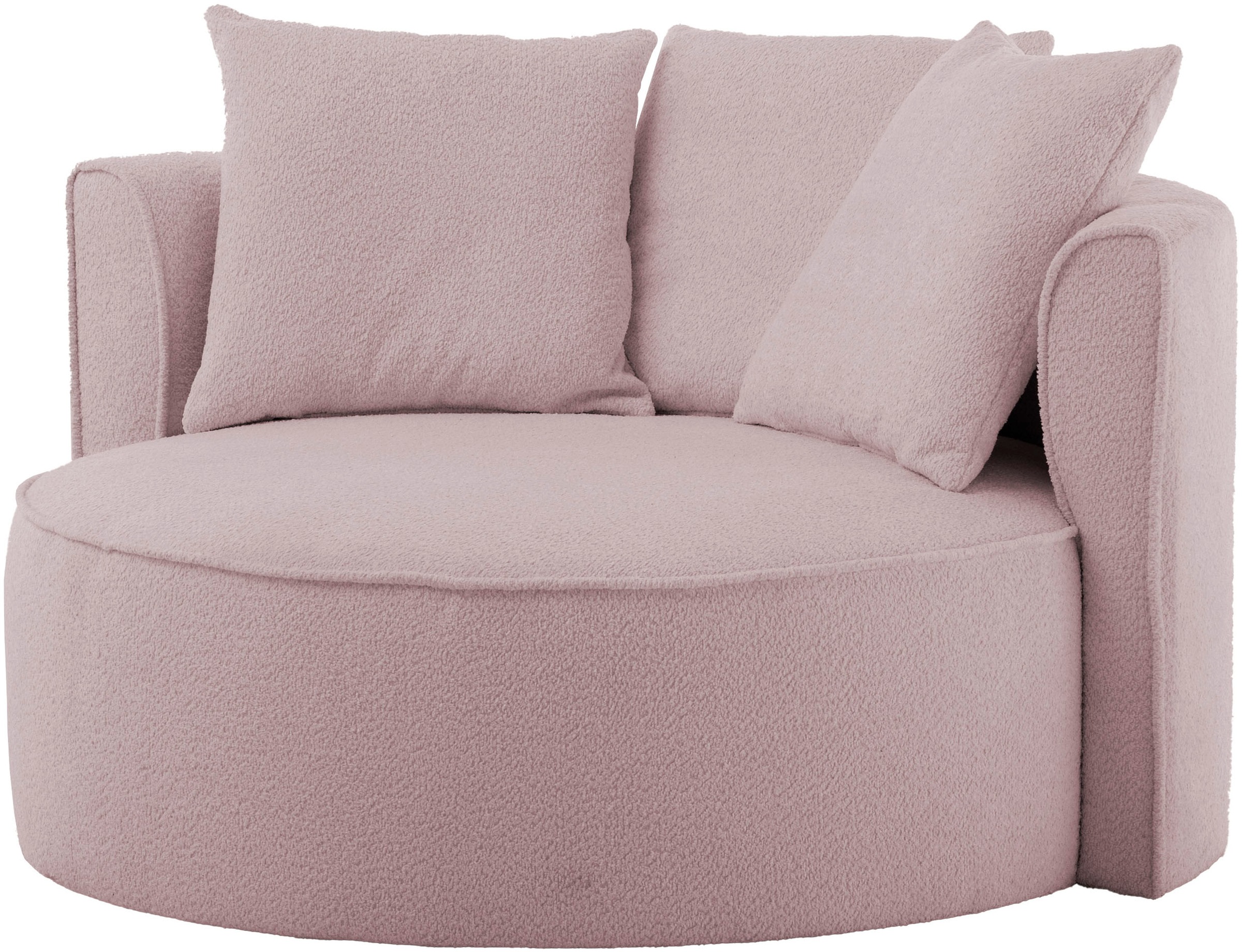 LeGer Home by Lena Gercke XXL-Sessel »ISALIE, Sessel in modernen Farben, Lesesessel, Loveseat, Big-Sessel«, trendige Stoffe, mit 3 Zierkissen, große Sitzfläche, Hocker optional