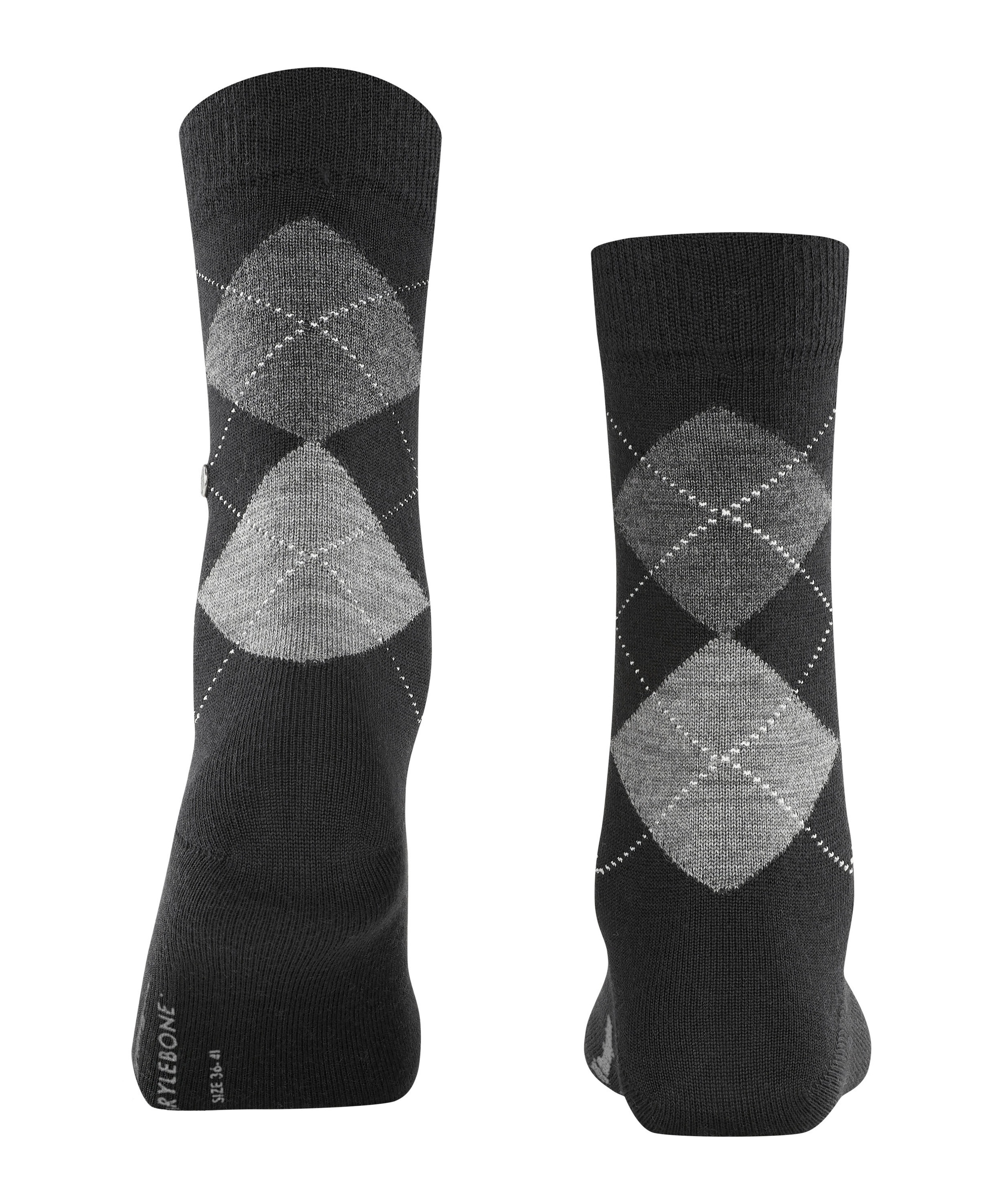 Burlington Socken »Marylebone« Einheitsgröße 36-41, wärmende Wollmischung, Argyle-Muster