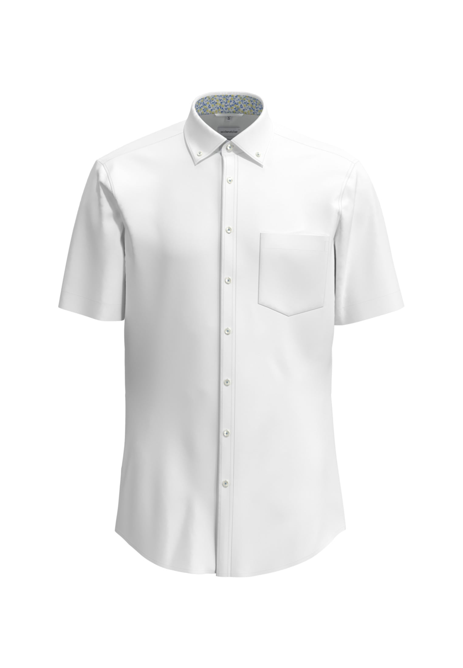 seidensticker Businesshemd »Regular«, Regular Kurzarm Button-Down-Kragen Struktur
