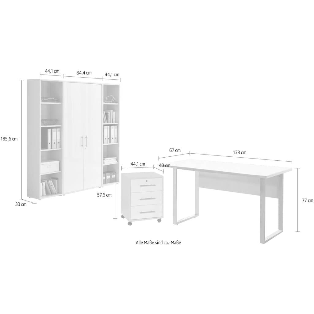 BMG Möbel Büro-Set »Tabor Mini Kombi 3«