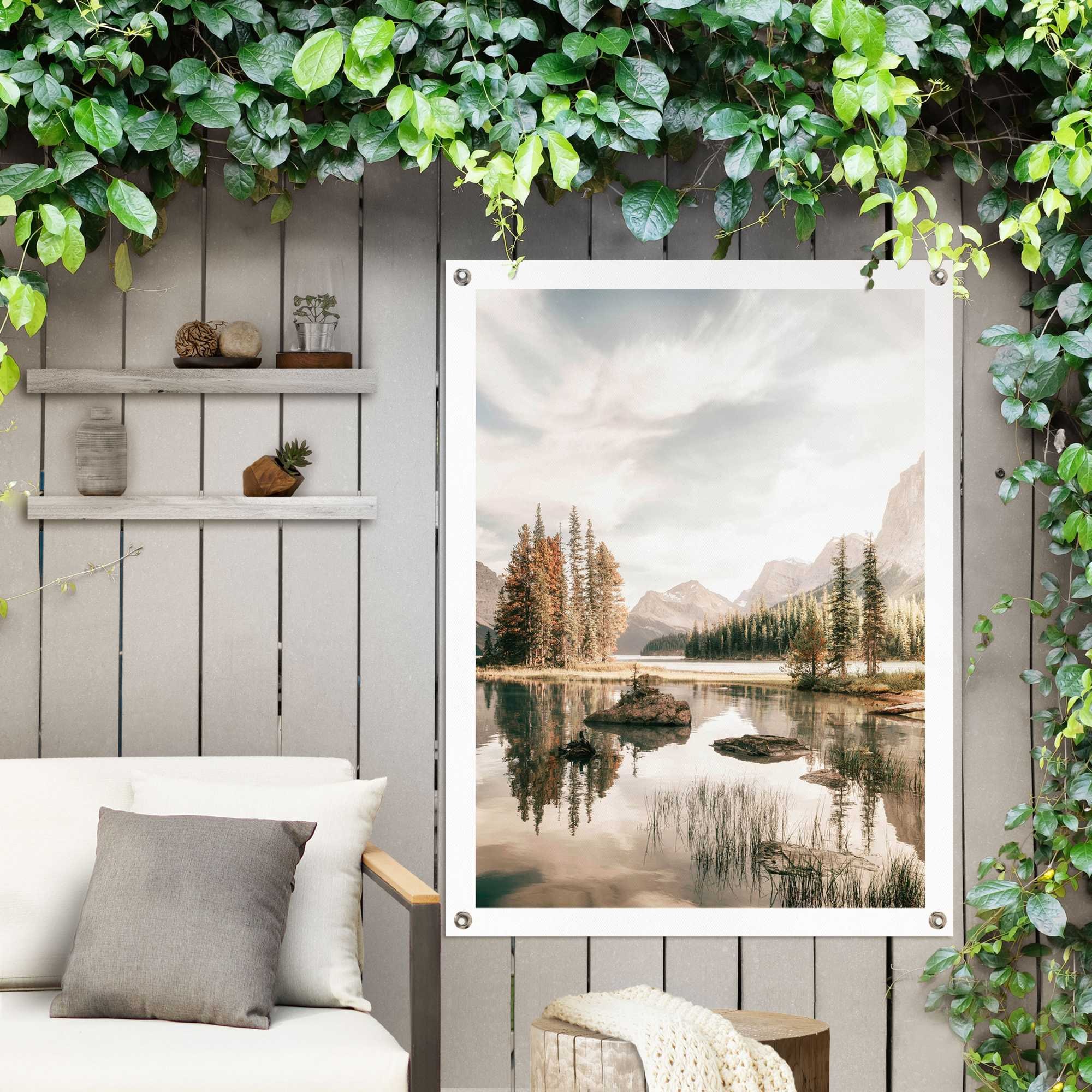 Reinders! Poster »Bergsee«, Outdoor für Garten oder Balkon