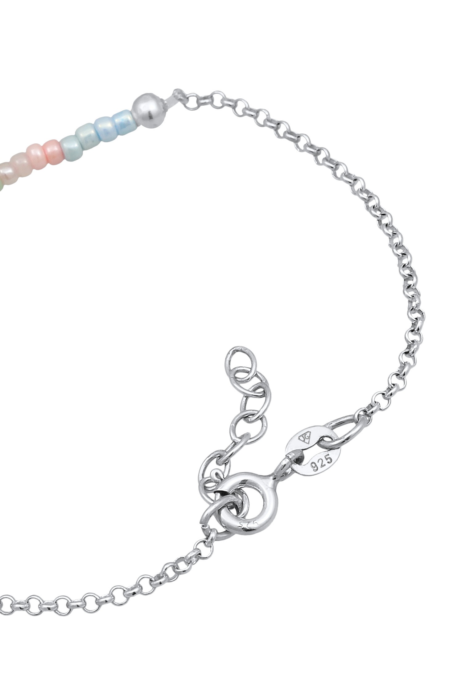 Elli Armkette »Armband Kinder Beads Kugeln Pastell 925 Silber«