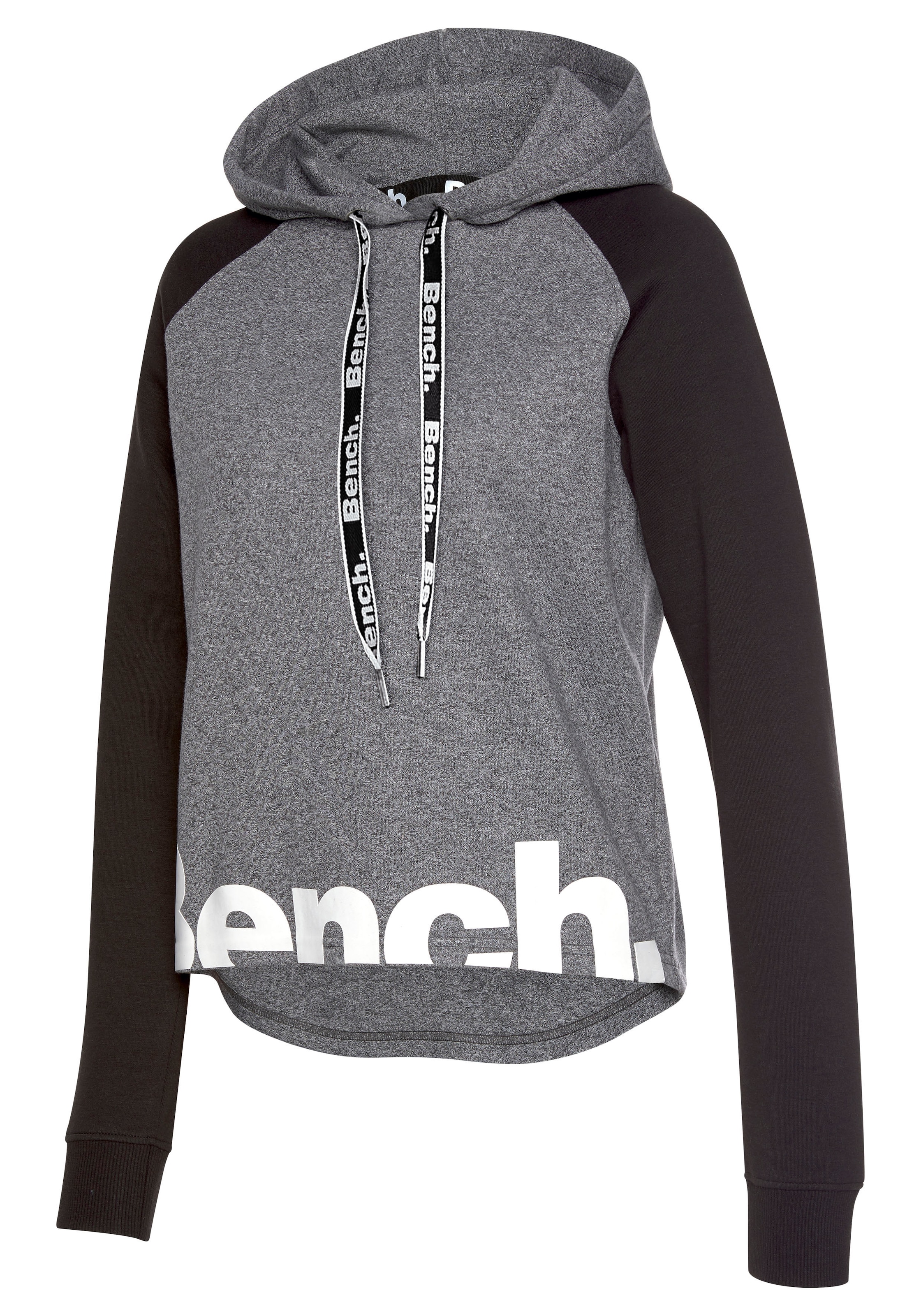 Bench. Loungewear Kapuzensweatshirt, mit farblich abgesetzten Ärmeln und Logodruck, Loungeanzug, Hoodie