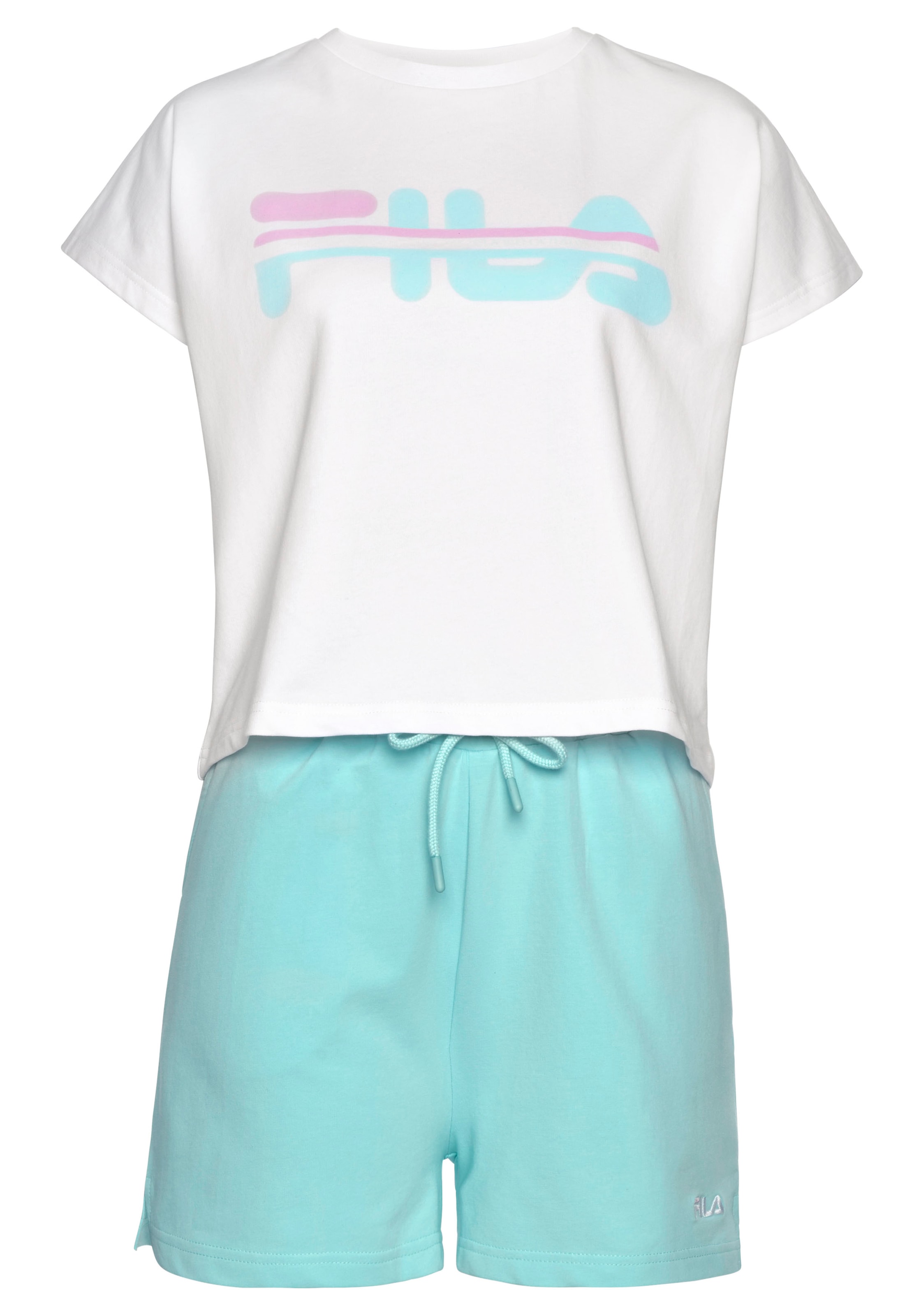 Fila Shorty, (Set, 2 tlg.), mit Markenlogo Frontdruck