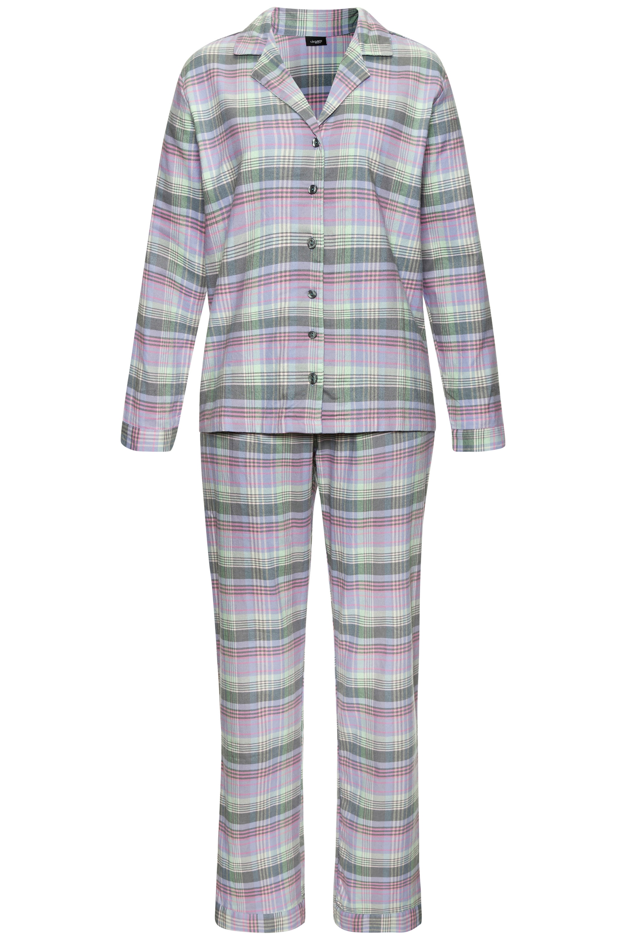Vivance Dreams Pyjama 2-teilig, 2 aus kuschelig weichem Flanell