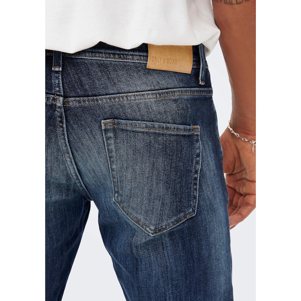 ONLY & SONS Straight-Jeans »ONSWEFT REGULAR WB 0021 TAI DNM NOOS«