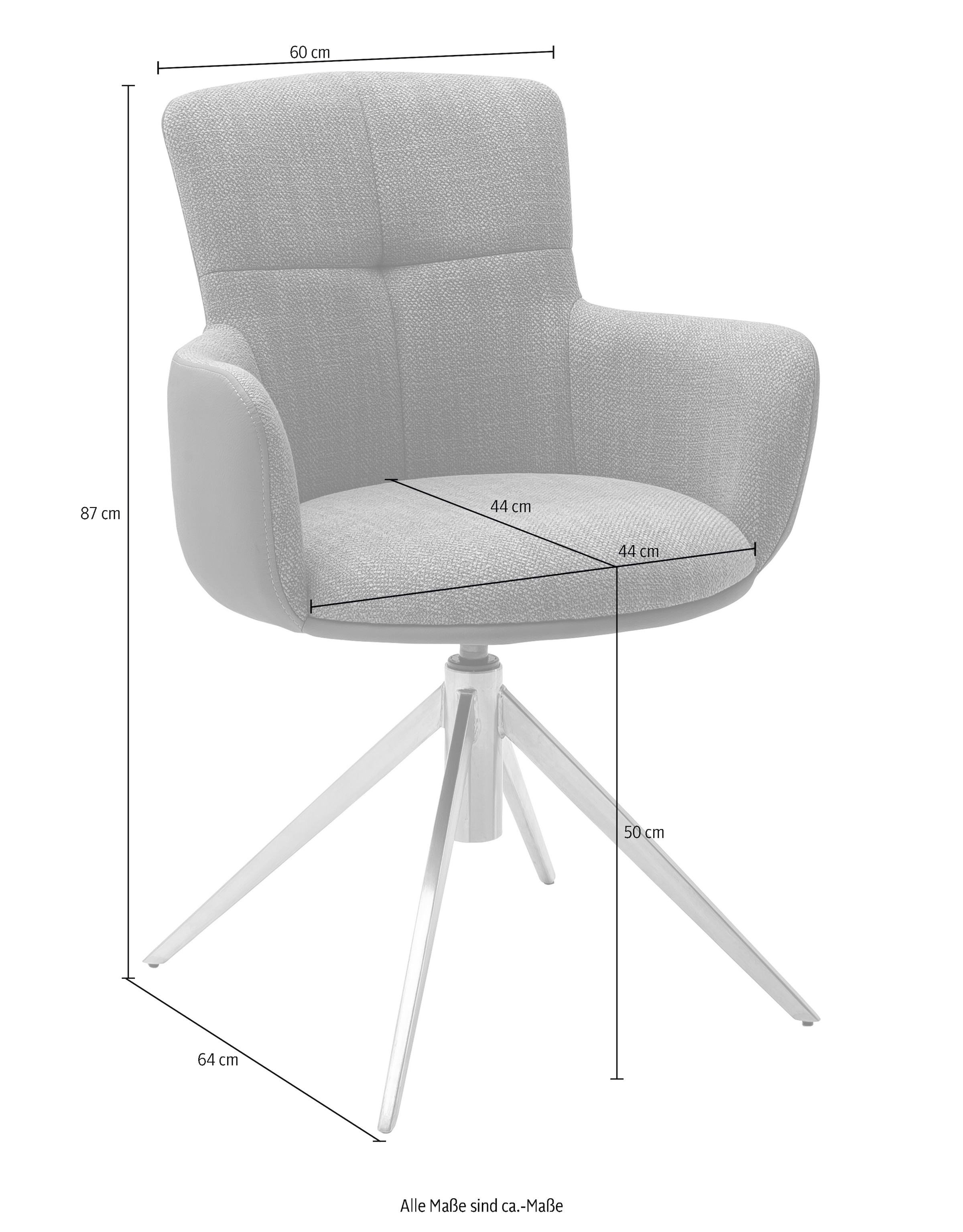 St., bestellen »Mecana«, 120 drehbar 2 kg Stuhl Raten auf (Set), Nivellierung, Esszimmerstuhl Set MCA 360° Materialmix, mit bis 2er furniture