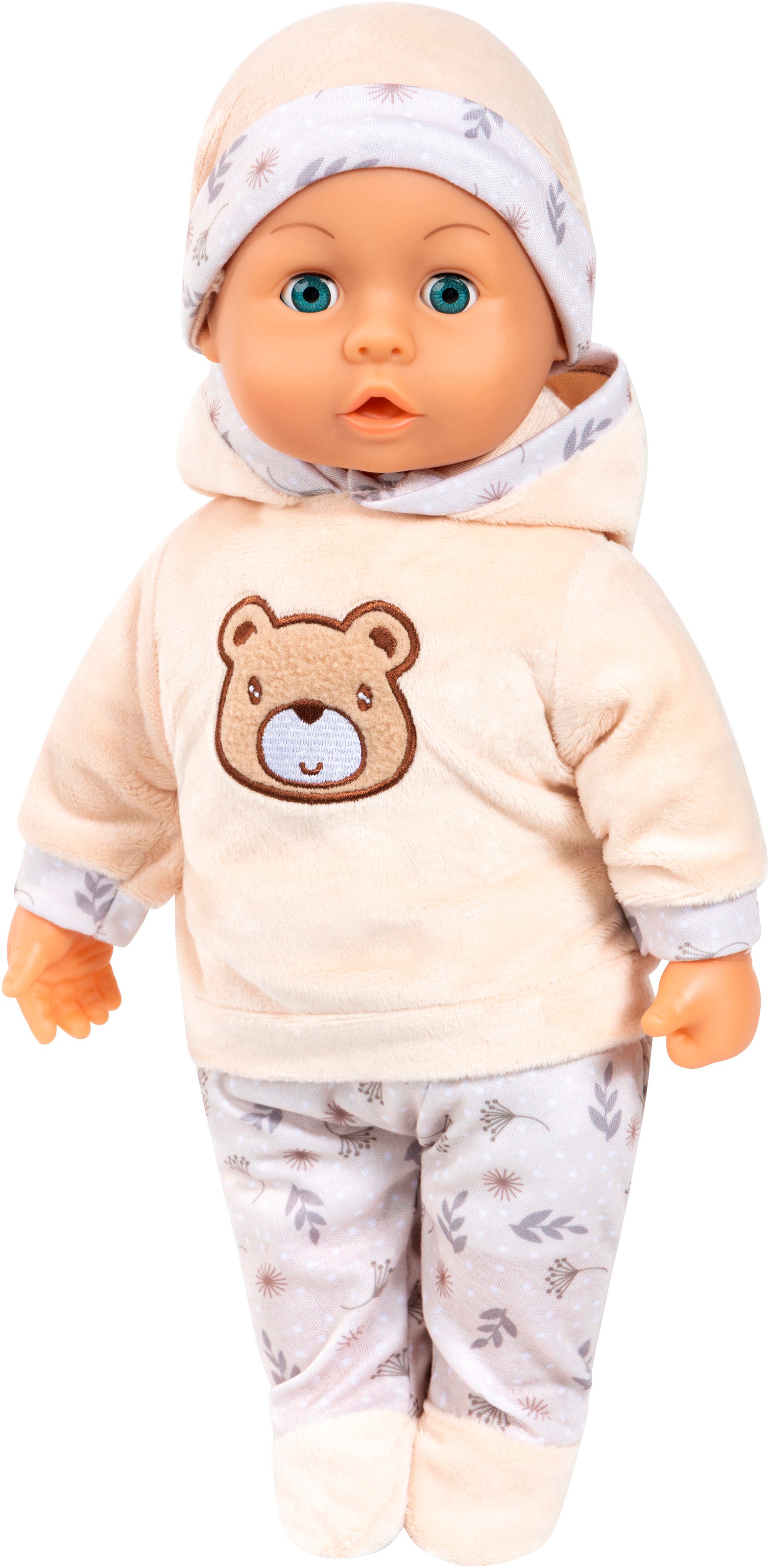 Bayer Babypuppe »First Words 38 cm beige/weiß«