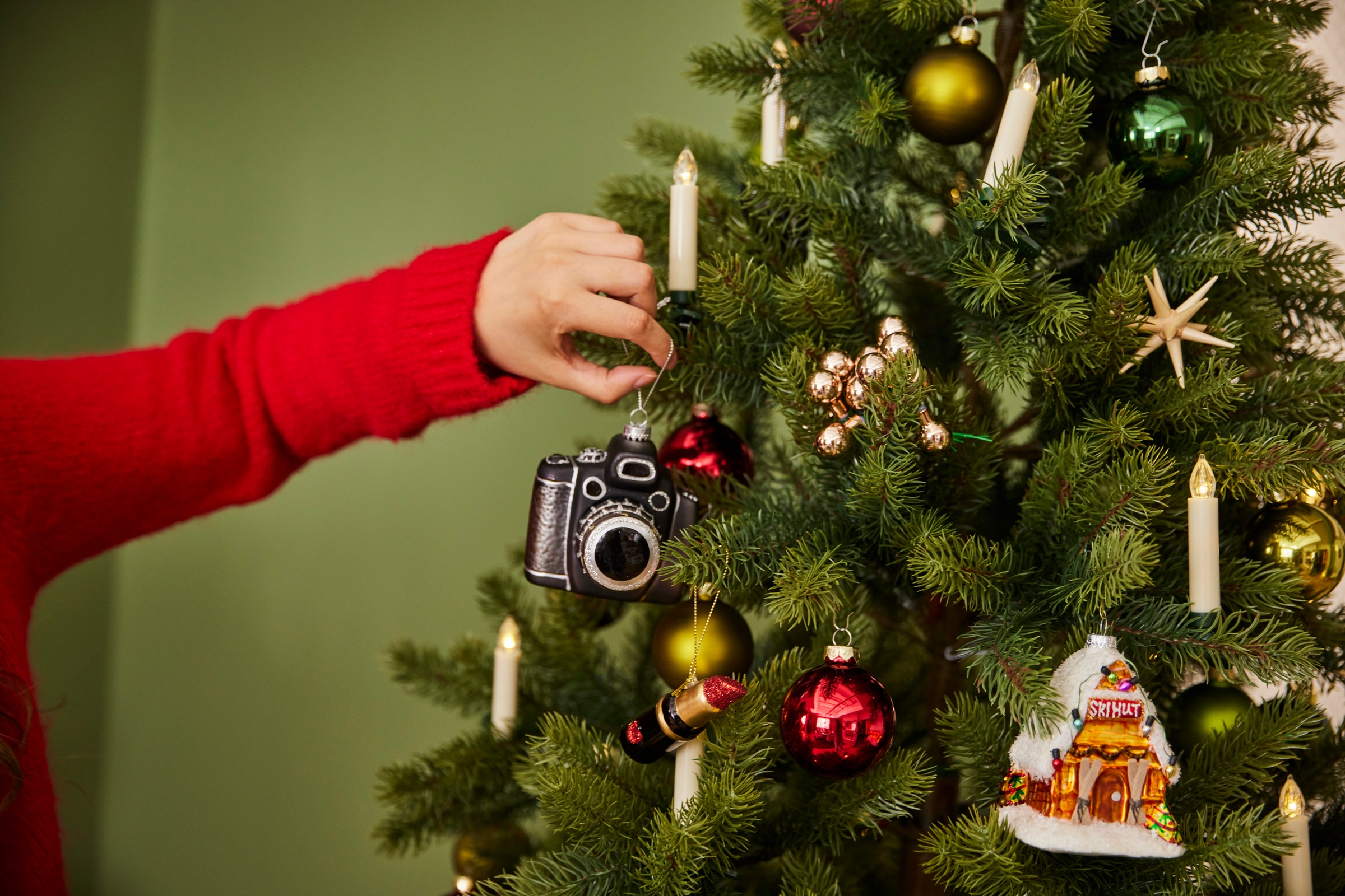 Krebs Glas Lauscha Christbaumschmuck »Spiegelreflexkamera, Weihnachtsdeko, Christbaumschmuck« mundgeblasen