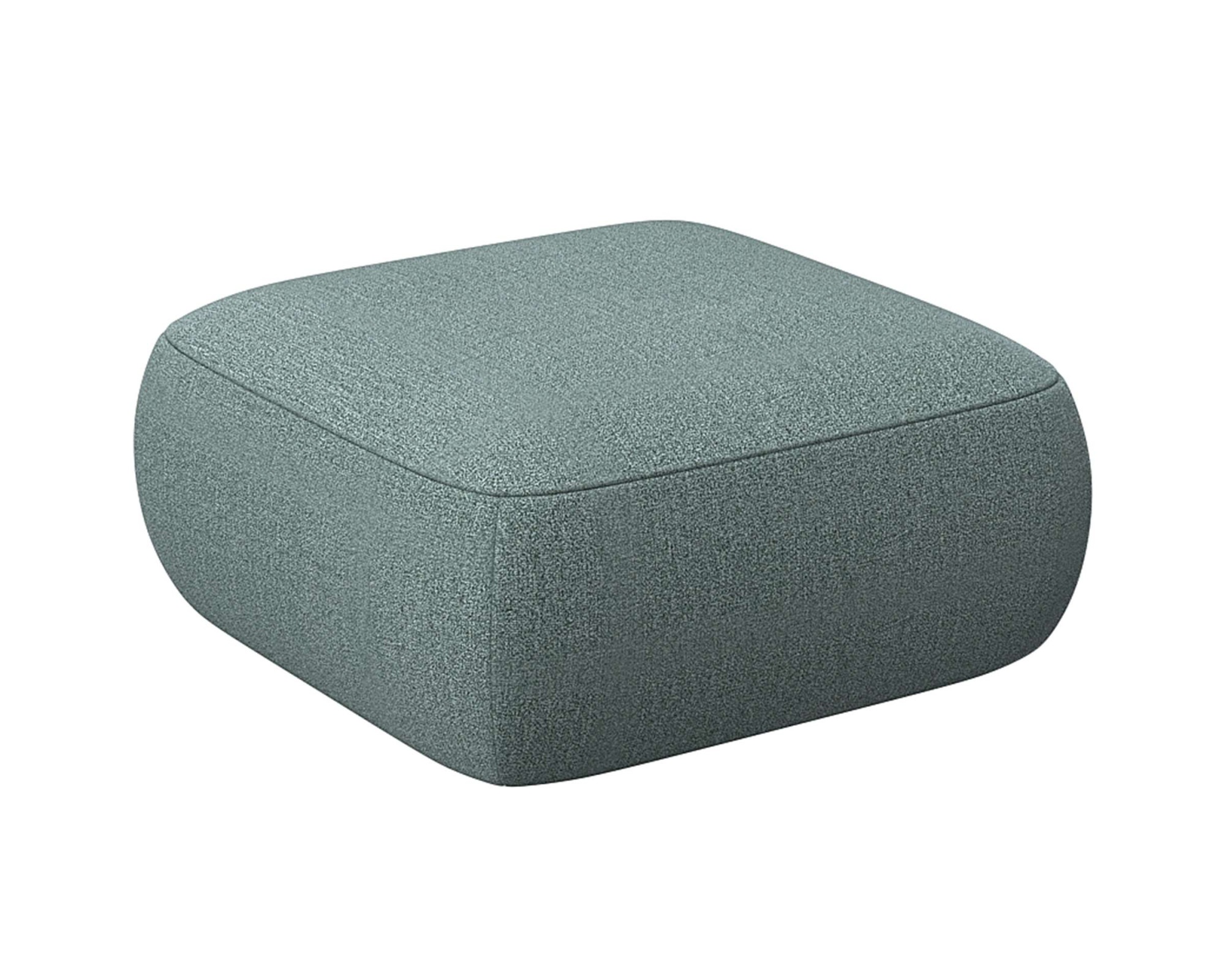 FLEXLUX Pouf »Torino, rund, bodennah, Sitzhocker, Polsterhocker«, Modernes, organisches Hocker-Design, Kaltschaum, Wellenunterfederung