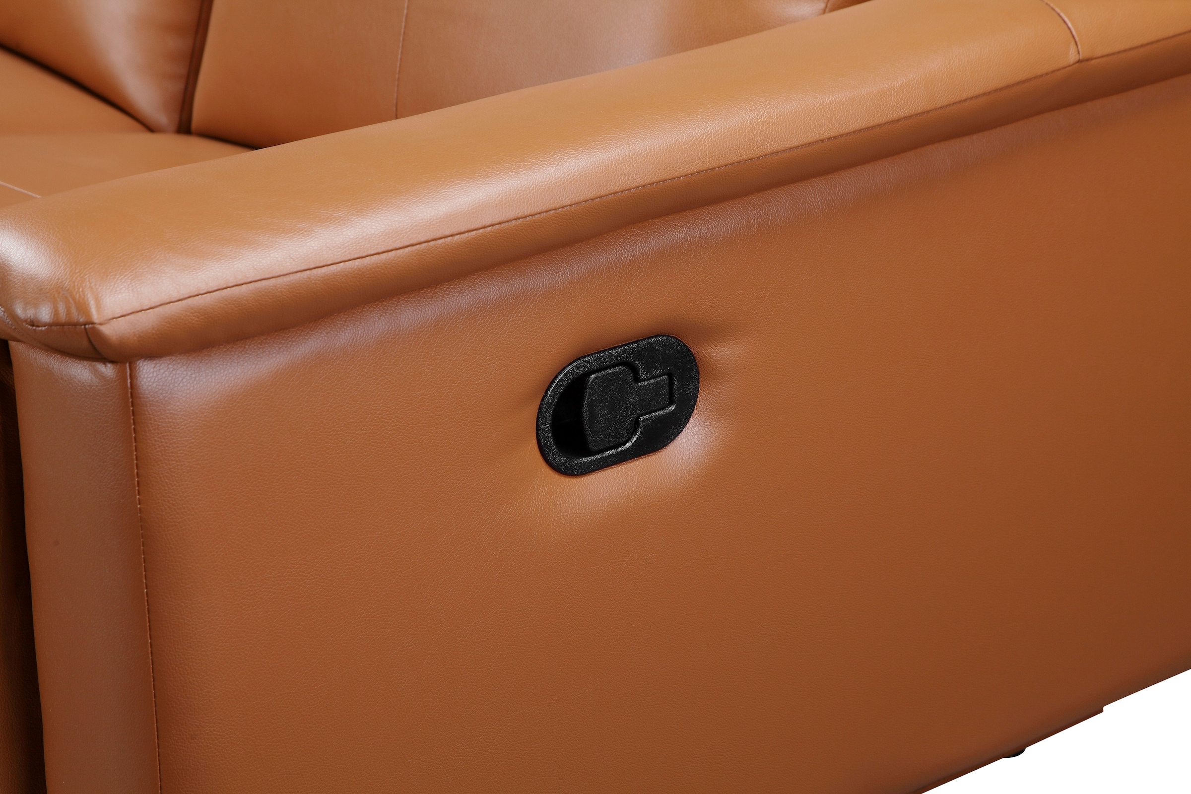Places of Style 3-Sitzer Lund, in  Leder und Webstoff lieferbar