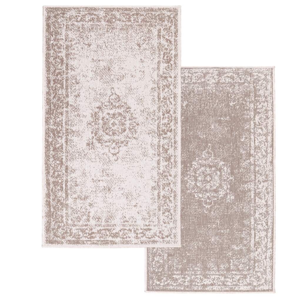 Carpet City Outdoorteppich »DUO RUG 5577« rechteckig 5 mm Höhe Wendeteppich Wetterfest In- & Outdoor, Balkon, Terrasse, Wohnzimmer