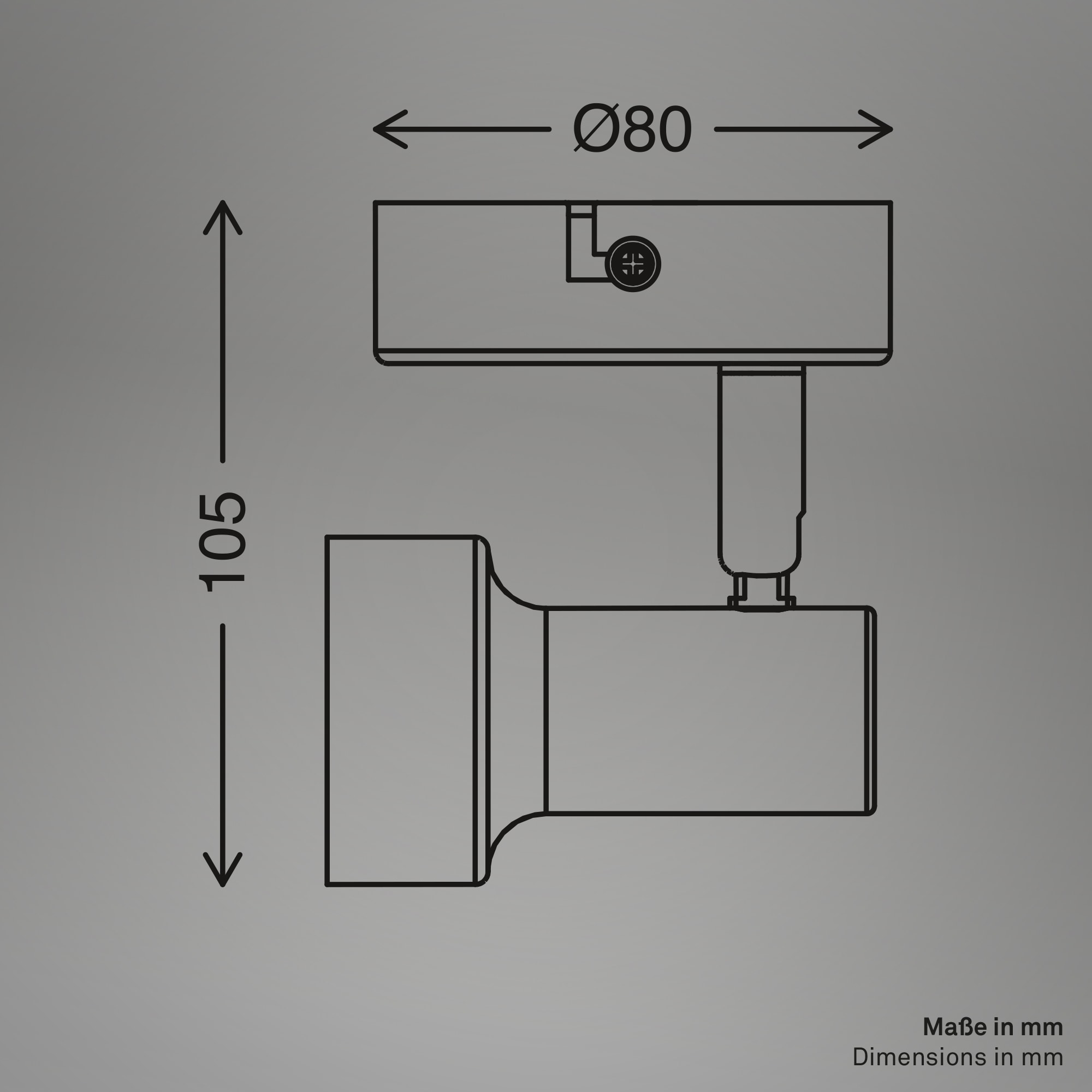 Briloner Leuchten LED Deckenspot »TAPP« GU10 1 Stk. 8x10,5 cm, Wohnzimmer, Schlafzimmer, Flur, Büro