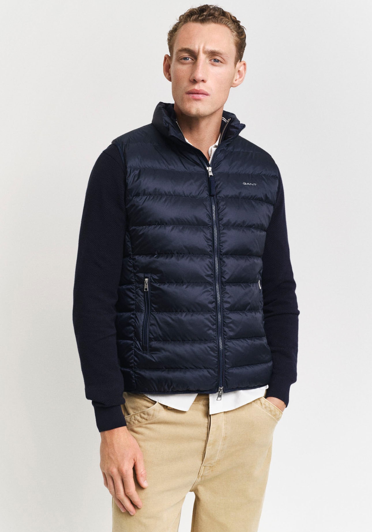 Gant Steppweste »LIGHT GILET«, im Streifen-Stepp-Look