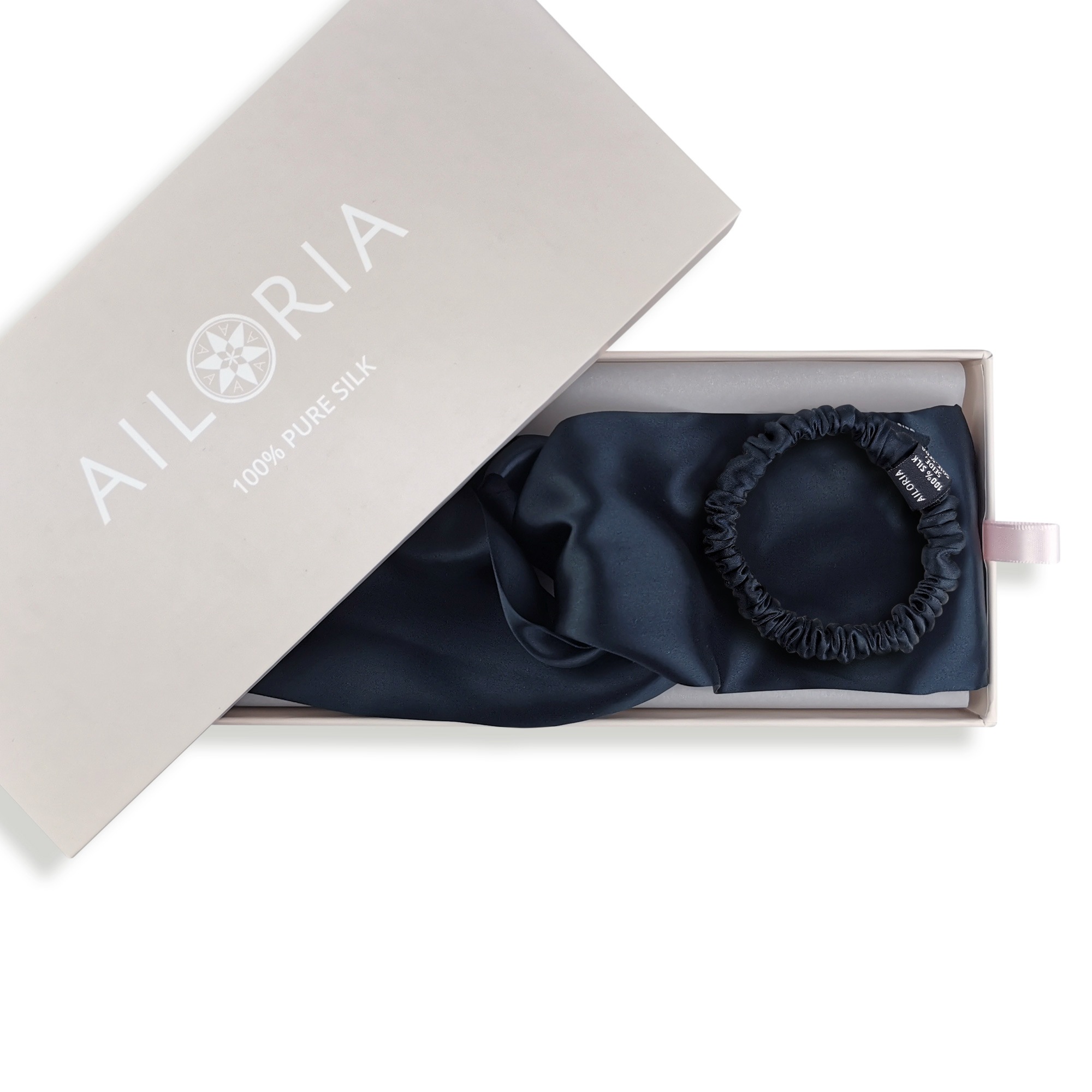 AILORIA Seidentuch »Set Headband und Scrunchie S aus Seide SOYEUX & DOUX«