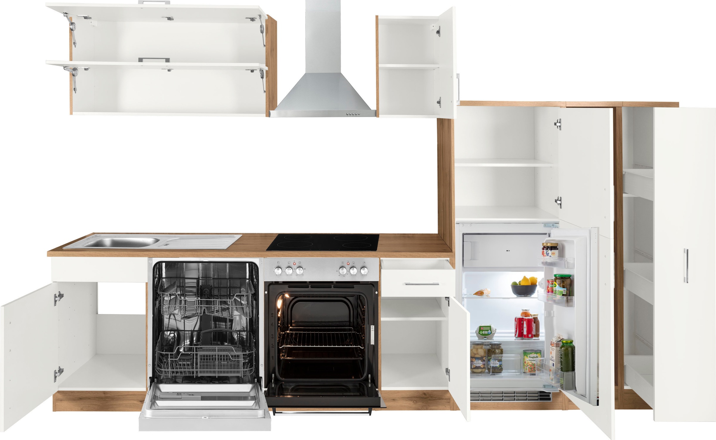 HELD MÖBEL Küchenzeile auf mit Breite Raten kaufen cm 330 E-Geräten, »Colmar«