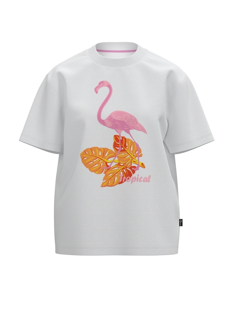 Trigema T-Shirt »TRIGEMA T Shirt mit "Tropical" Print« 1