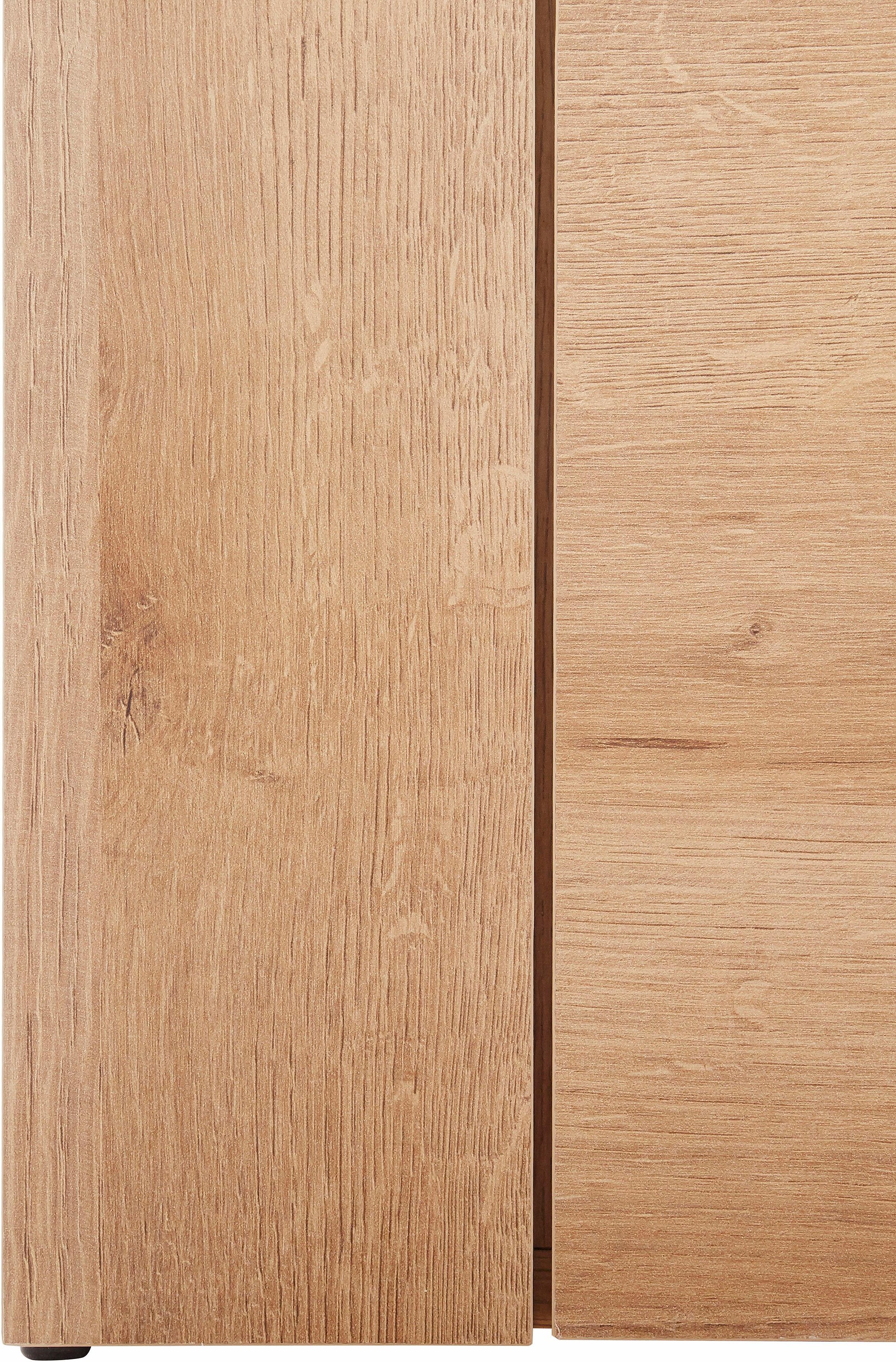 Home affaire Lowboard »Larona, zeitloses TV Board mit 1 Klappe und 2 offenen Fächern«, Breite 140 cm, Fernsehbank, viel Stauraum, dekorative Rahmenoptik
