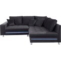 Mr. Couch Ecksofa »Tobi 4«, wahlweise mit Kaltschaum (140kg Belastung/Sitz), RGB-LED-Beleuchtung