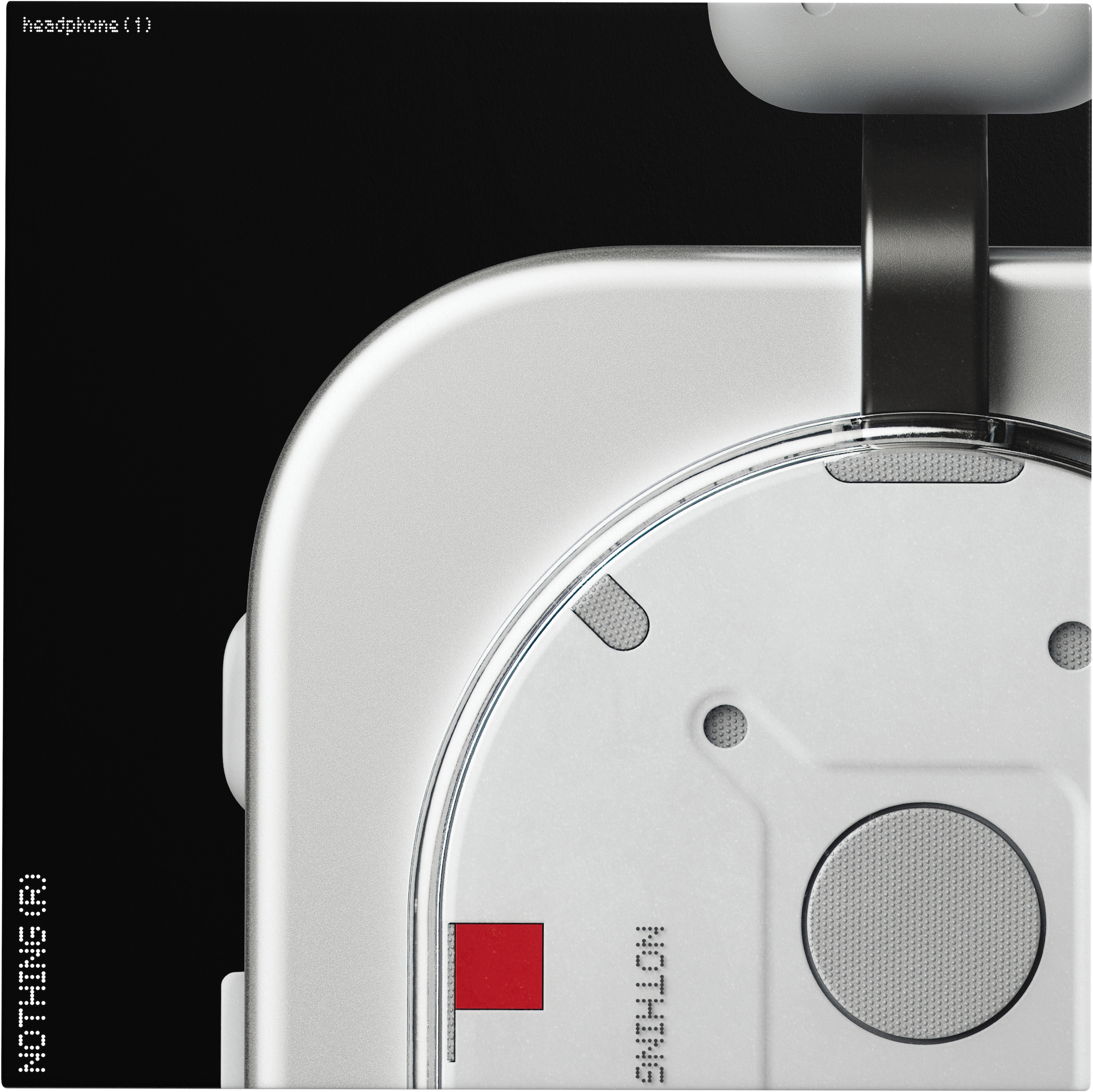 NOTHING Kopfhörer »Headphone (1)«, Bluetooth, Active Noise Cancelling (ANC)-Hi-Res-Transparenzmodus-On-Ear-Erkennung