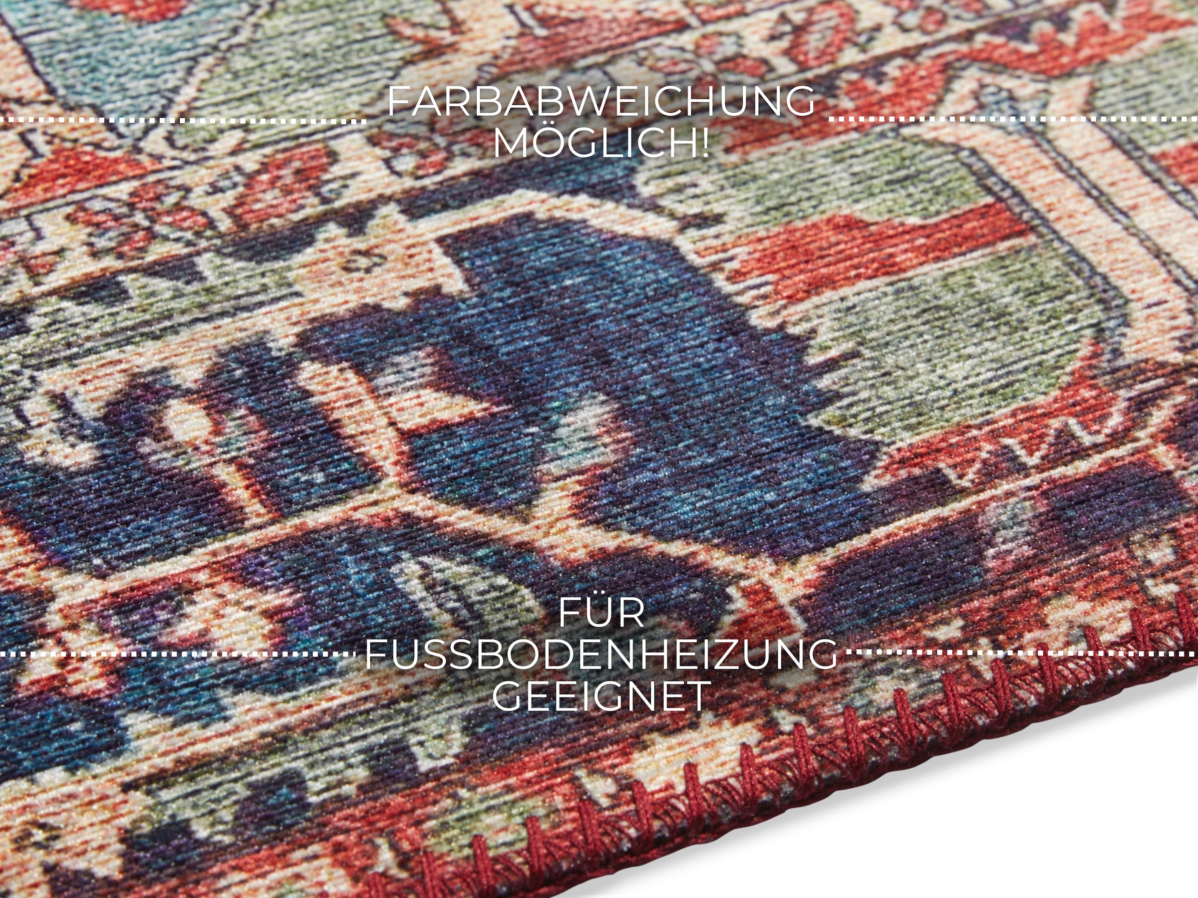 ELLE DECORATION Teppich »Hamadan« rechteckig 5 mm Höhe Orientalisch, Läufer, Kurzflor, Wohnzimmer, Schlafzimmer, Esszimmer