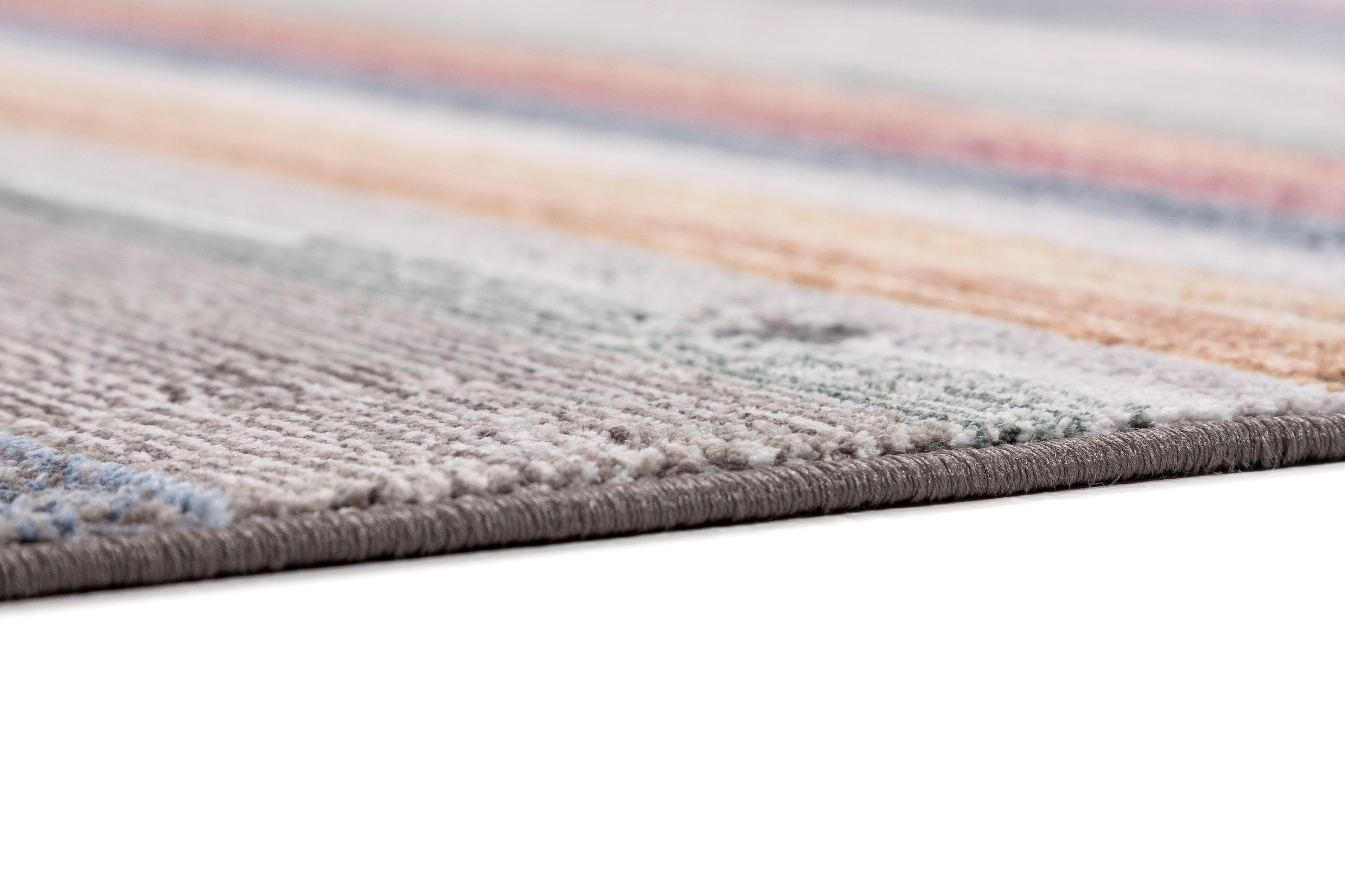 ASTRA Teppich »Calea 231«, rechteckig, 6 mm Höhe, Kurzflor mit Fransen, Hoch Tief Struktur, Wohnzimmer