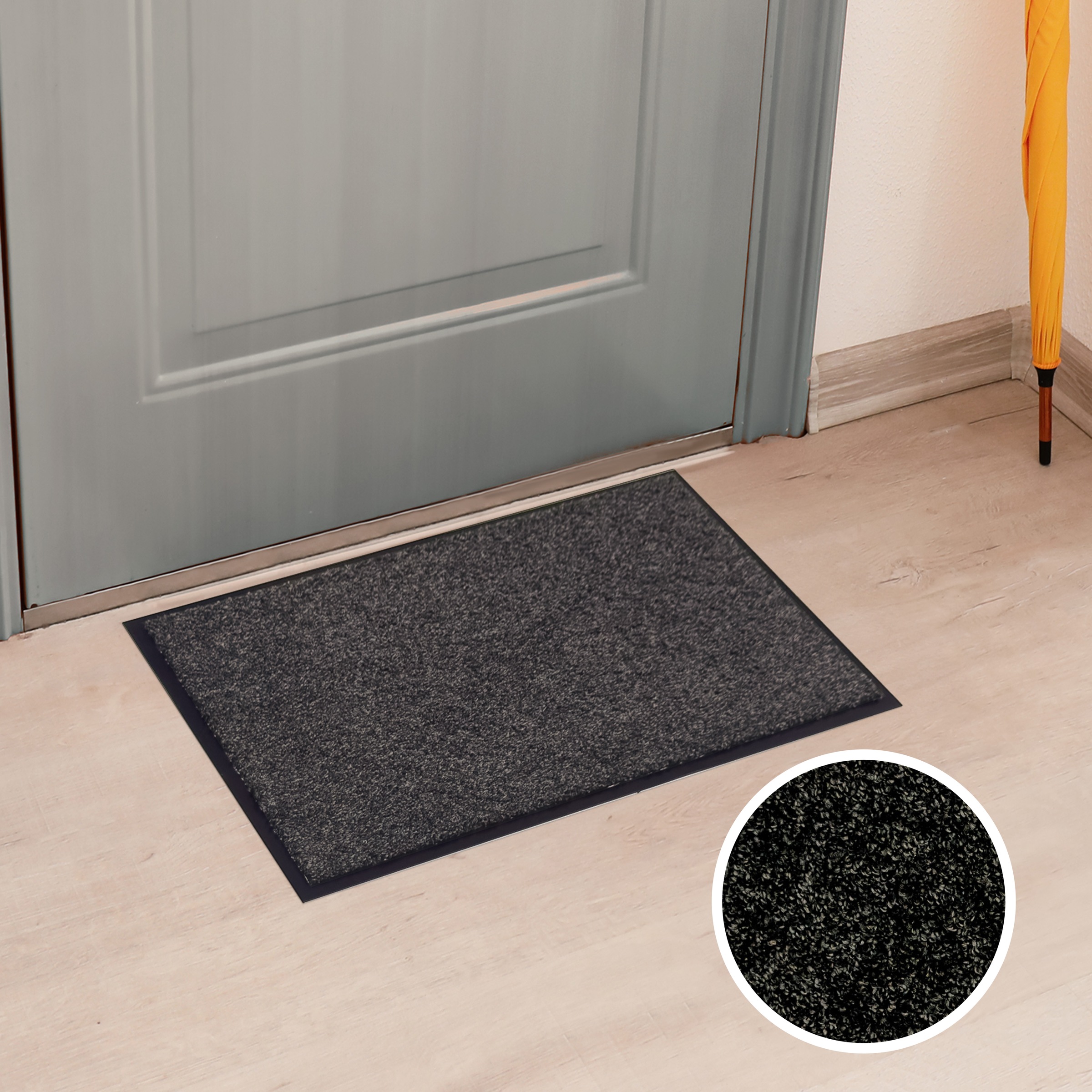 OTTO home Fußmatte "Vianne, Schmutzfangmatte Indoor, für Hausflur und Eingangsbereiche" rechteckig 10 mm Höhe Eingangsmatte, rutschfeste Unterseite, meliert, waschbar