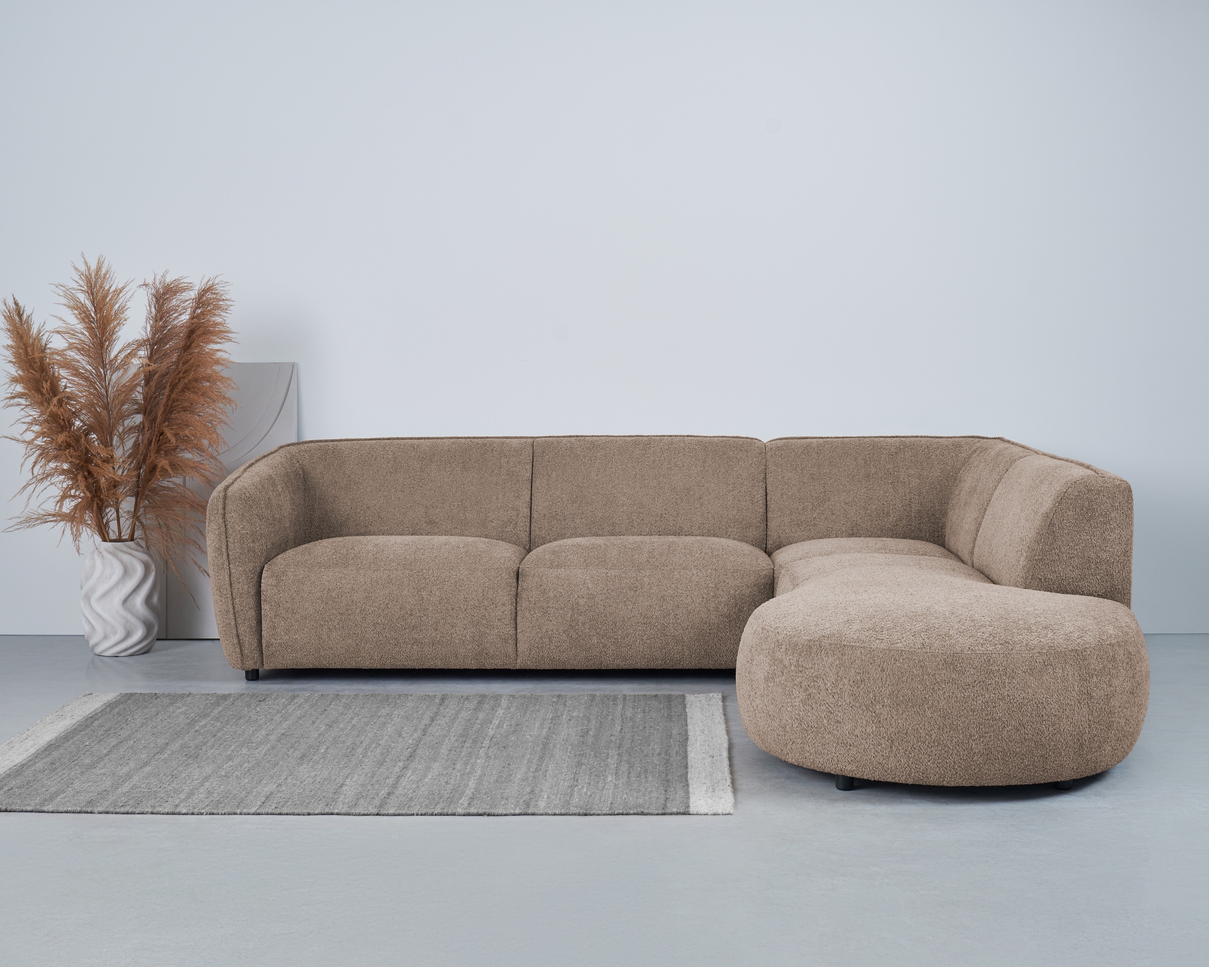 Home affaire Ecksofa »Ostrup« schlichtes modernes Design, in verschiedenen Farben