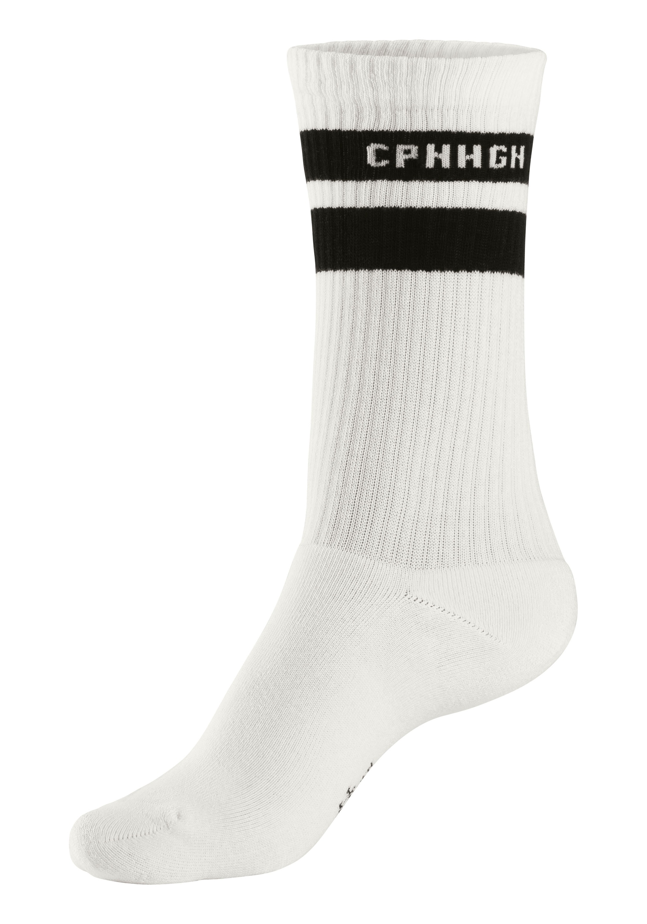 Copenhagen Studios Tennissocken, (Packung, 3 Paar), mit Streifendesign und Vollfrottee