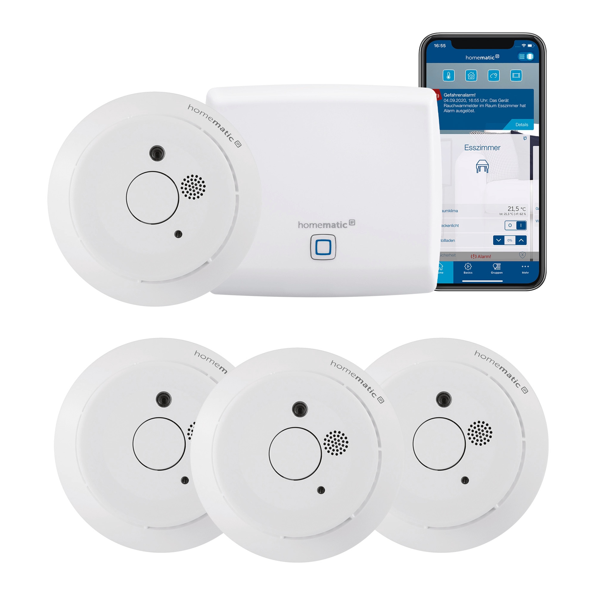 Smart-Home-Zubehör »Bundle Starter Set Rauchwarnmelder + Rauchwarnmelder«